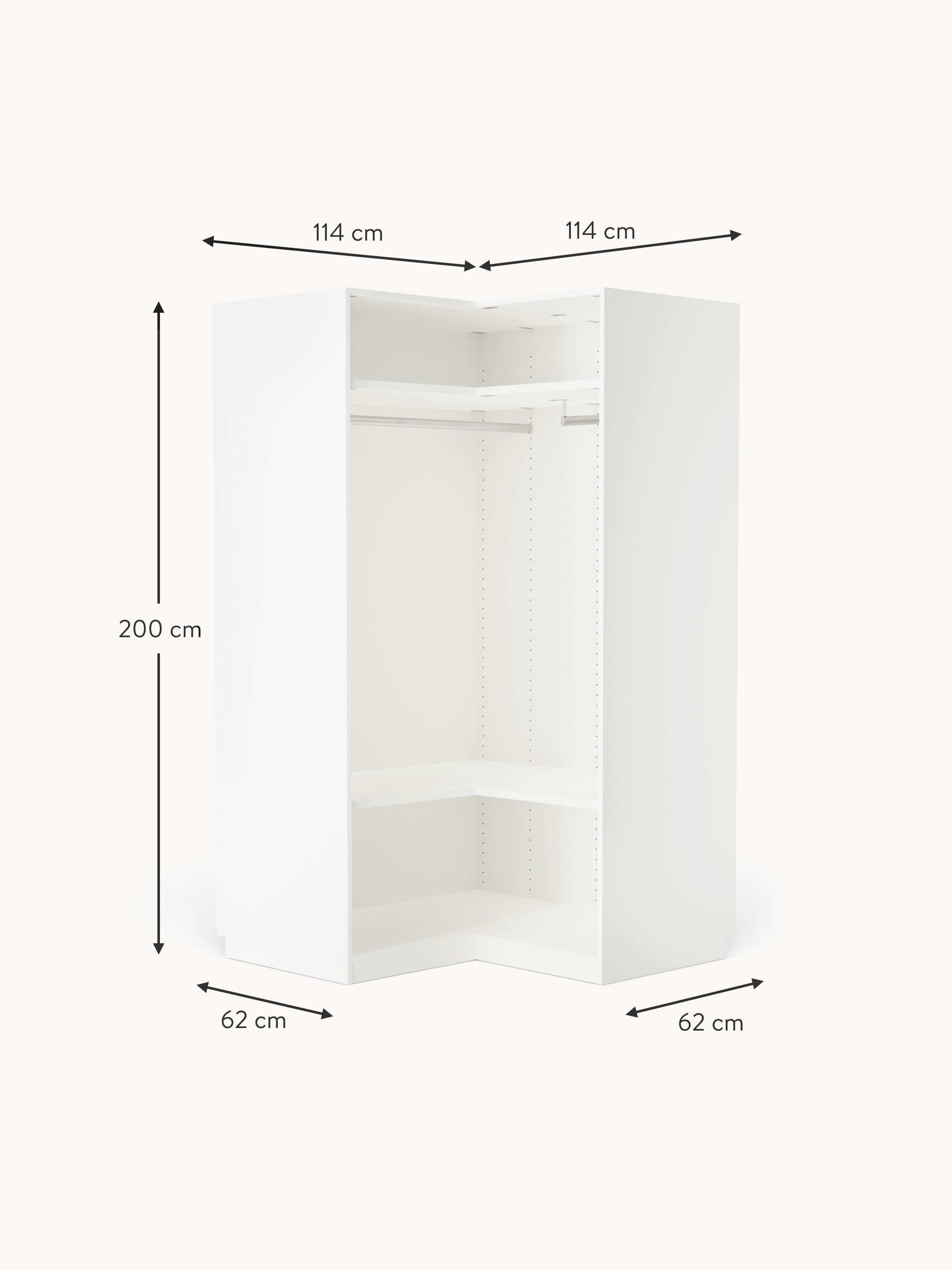 Leon Modular Corner Wardrobe, 115 cm Wide, in various sizes