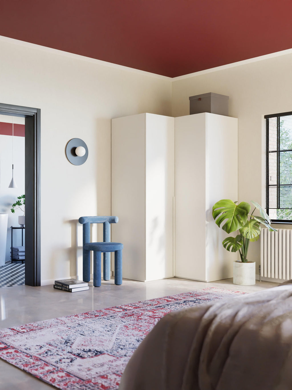 Leon Modular Corner Wardrobe, 115 cm Wide, in various sizes