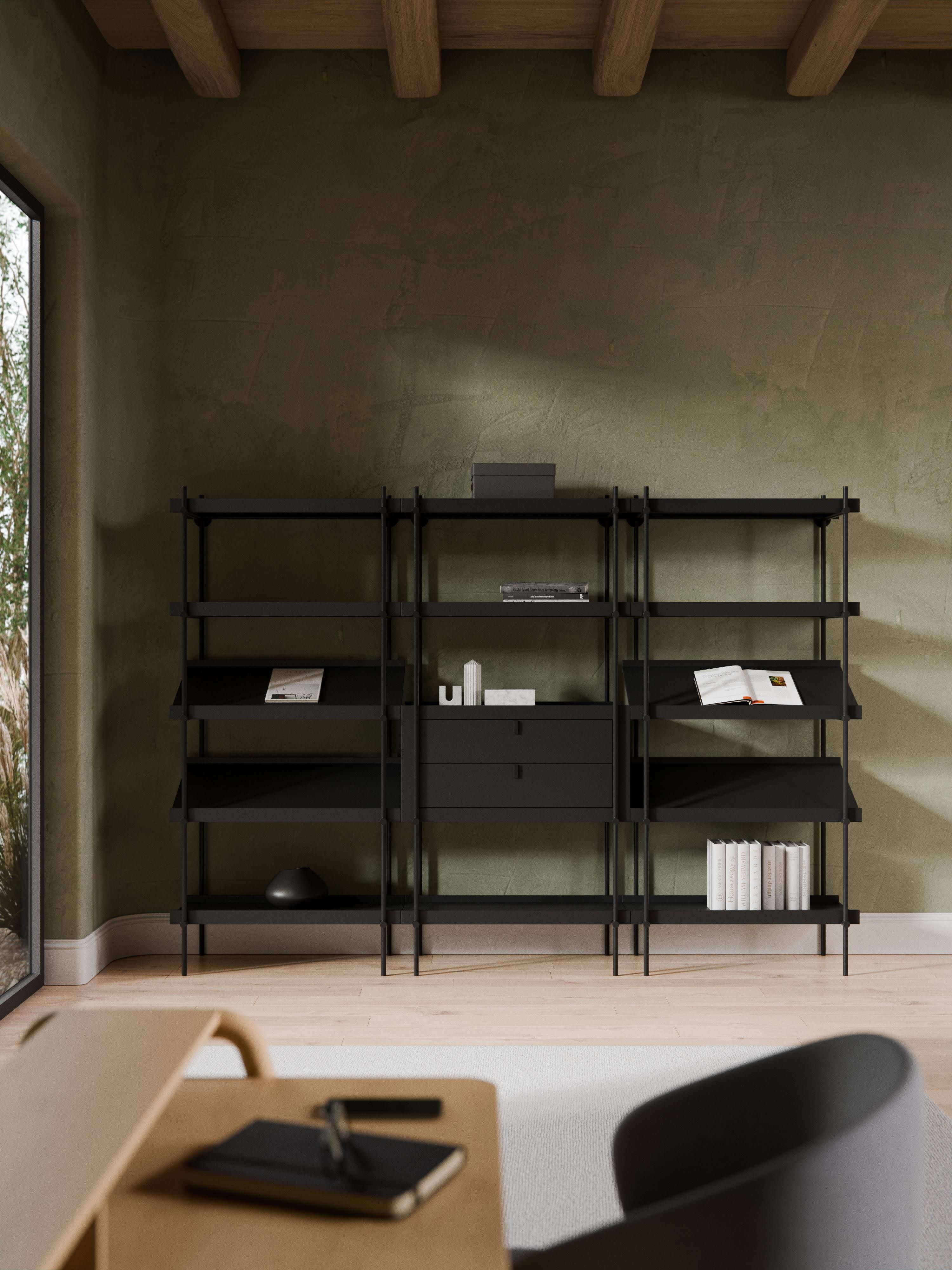 Rio Tall Shelving Unit with Slanted Shelves