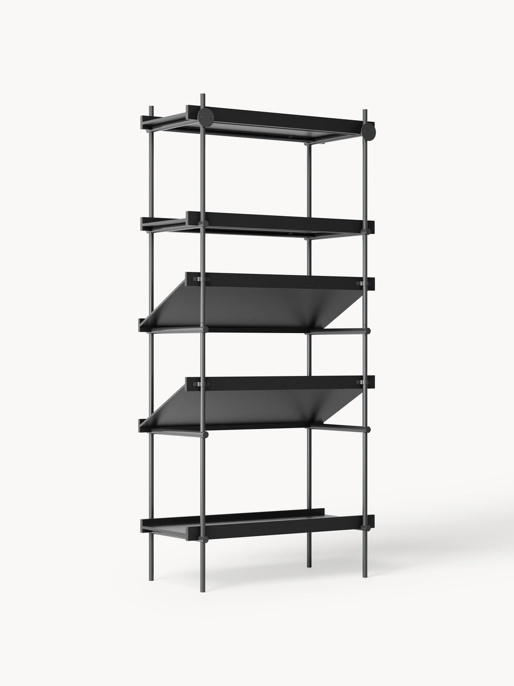 Rio Tall Shelving Unit with Slanted Shelves
