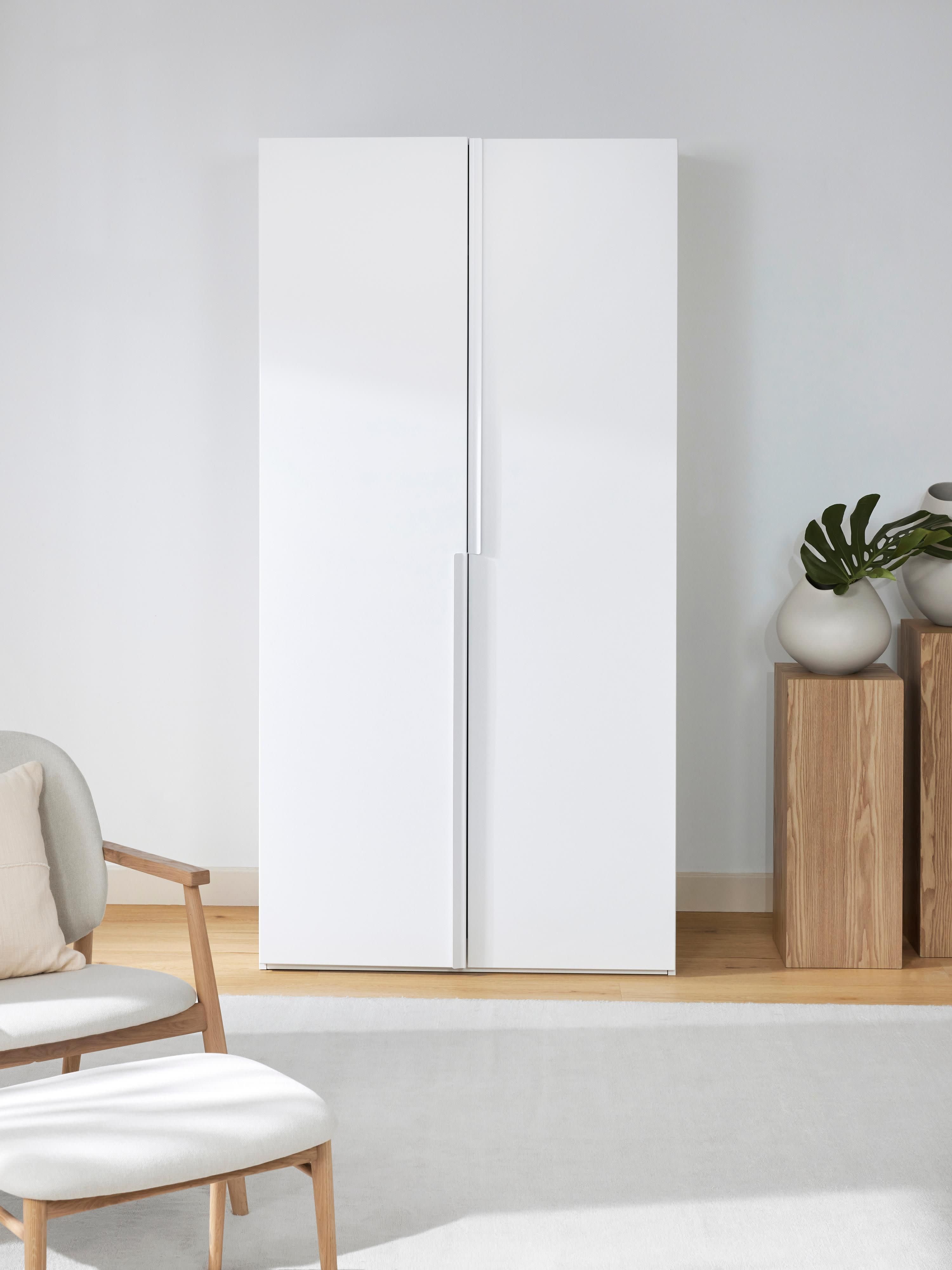 Leon Modular Hinged Door Wardrobe, 100 cm Wide, in various sizes