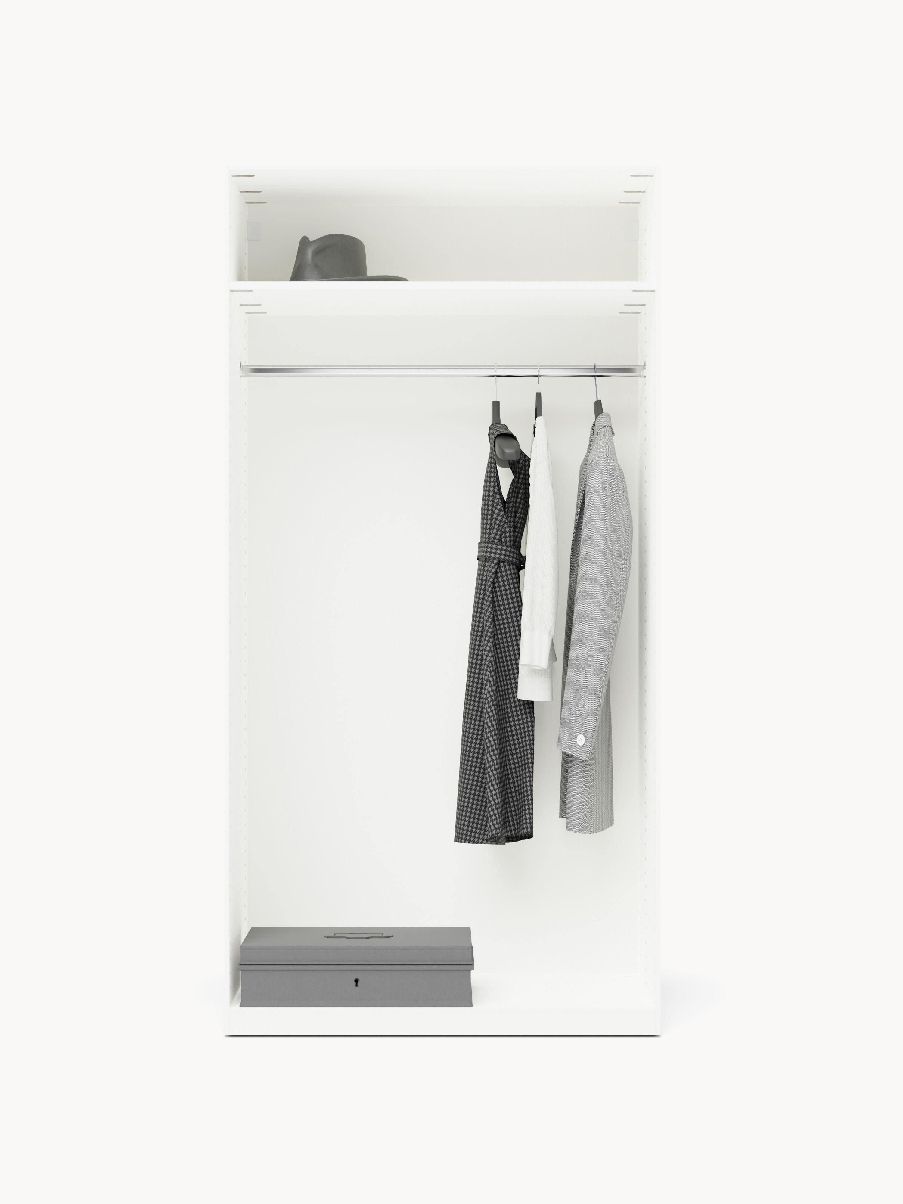 Leon Modular Hinged Door Wardrobe, 100 cm Wide, in various sizes