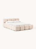 Gallery image 1 - Upholstered Bouclé Bed Tayla