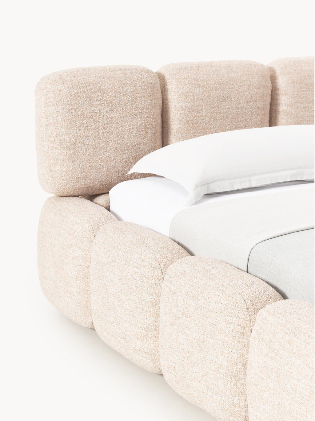 Tayla Upholstered Bouclé Bed