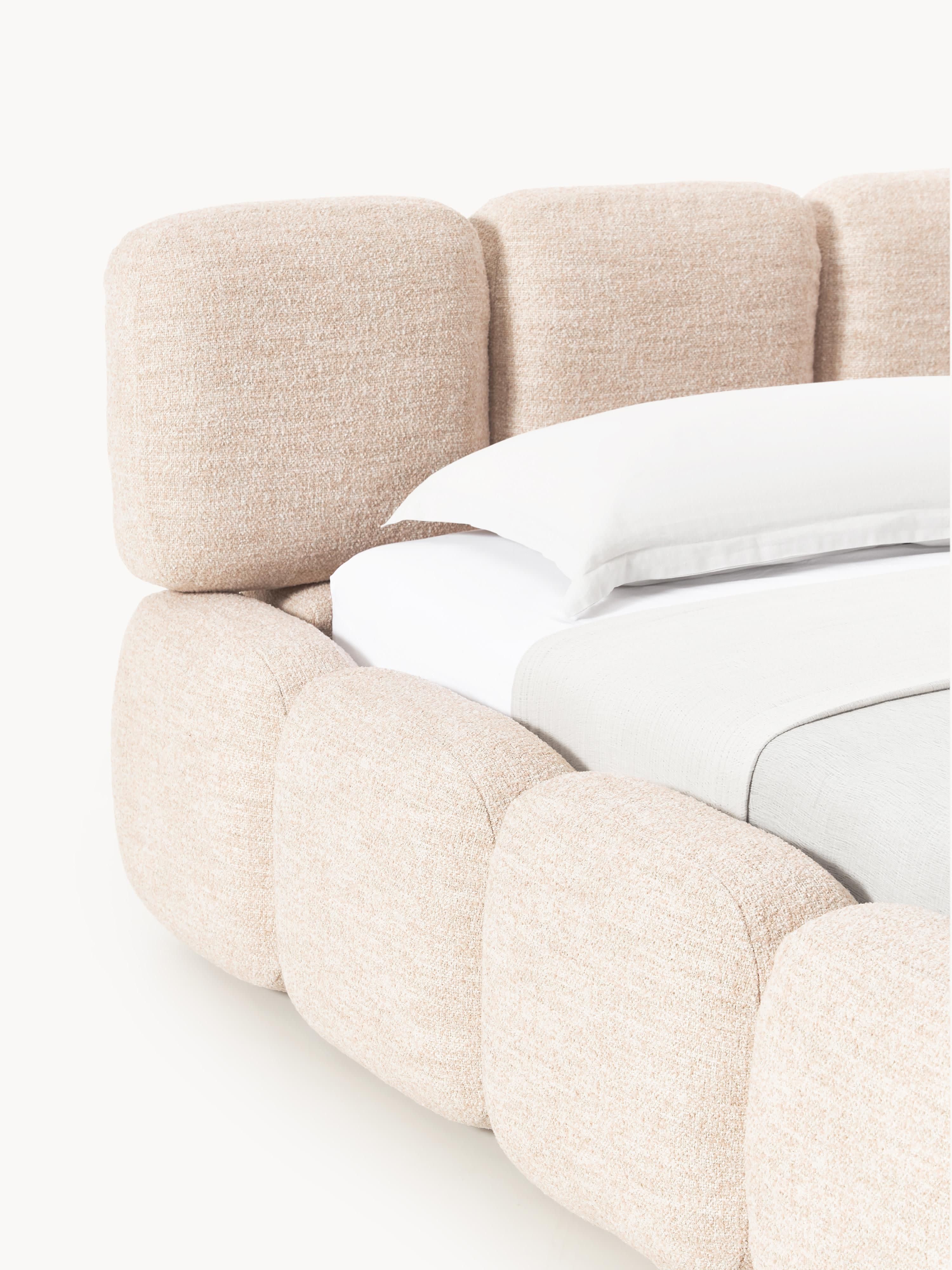 Tayla Upholstered Bouclé Bed
