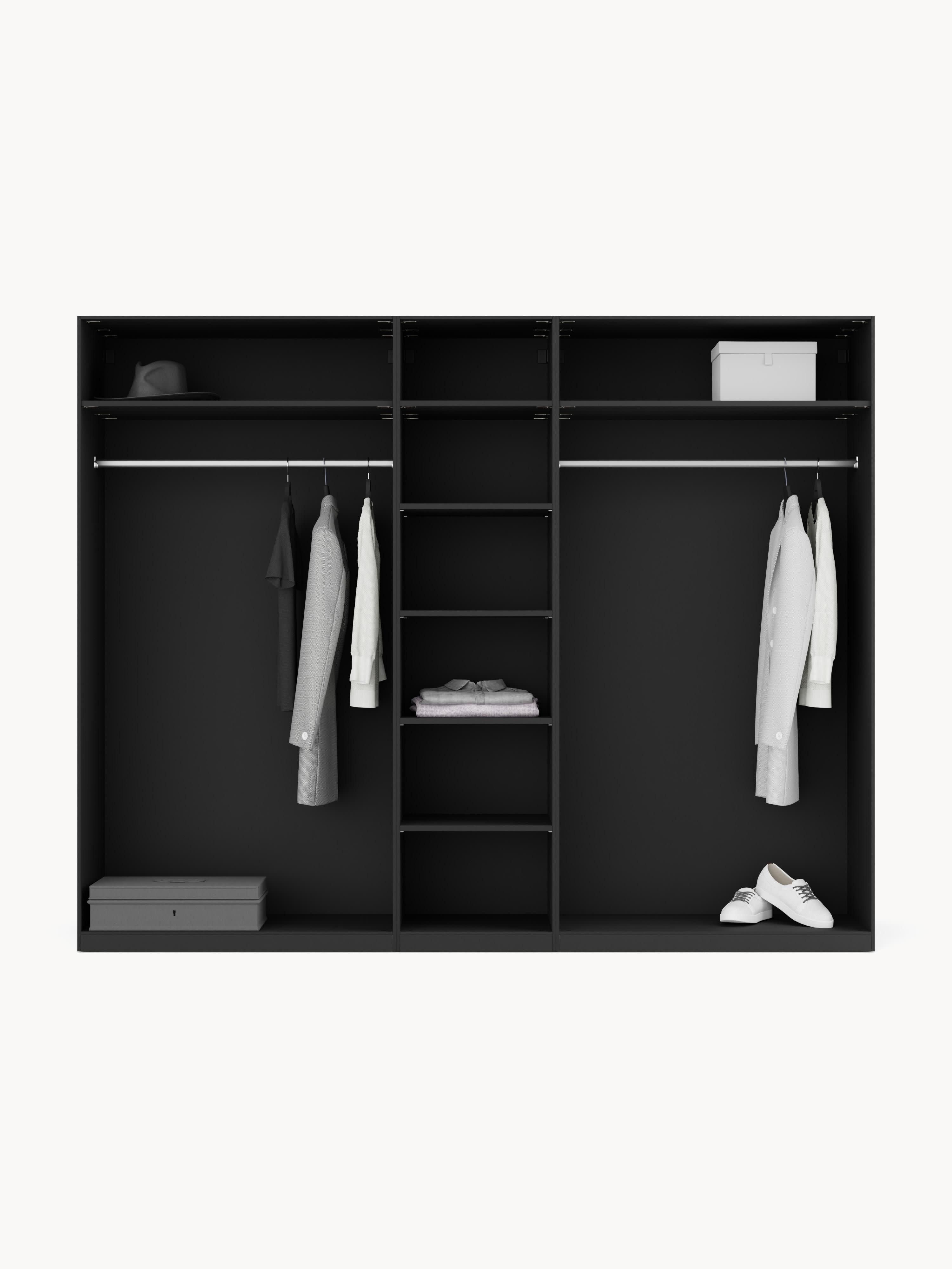 Leon Modular Hinged Door Wardrobe, 250 cm Wide, in various sizes