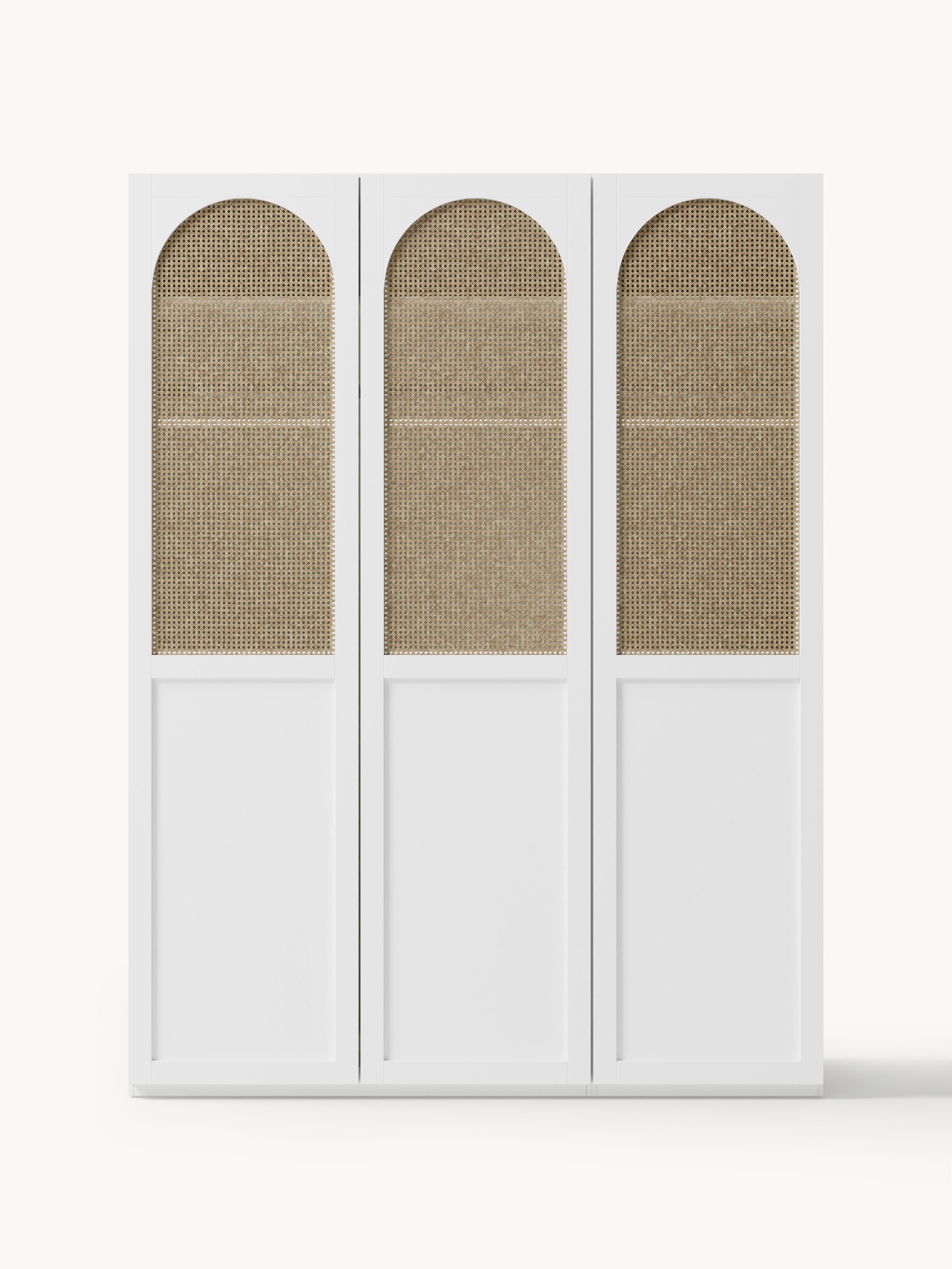 Modular Hinged Door Wardrobe Jeanne, 150 cm Wide, in various sizes