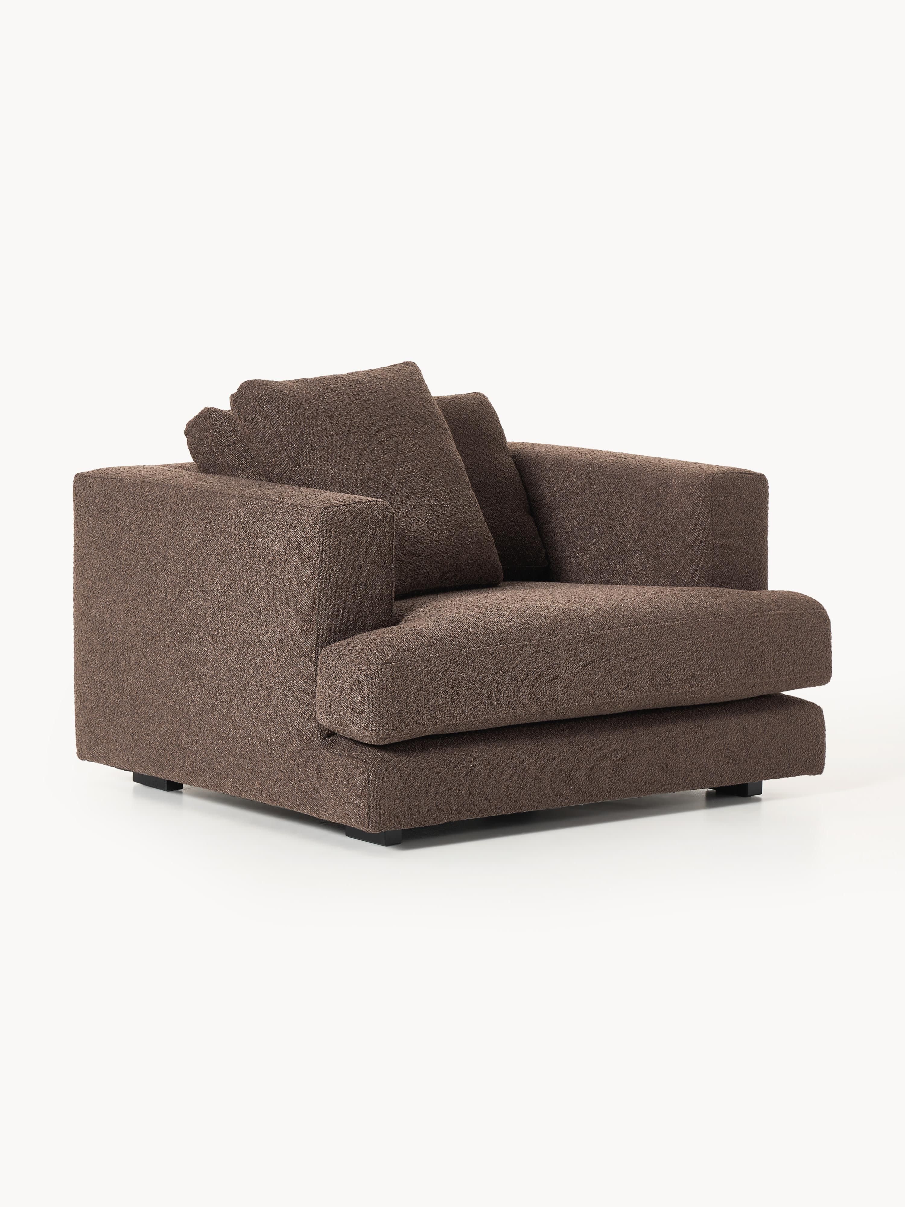 Alto Bouclé Upholstered Stool with Storage Space