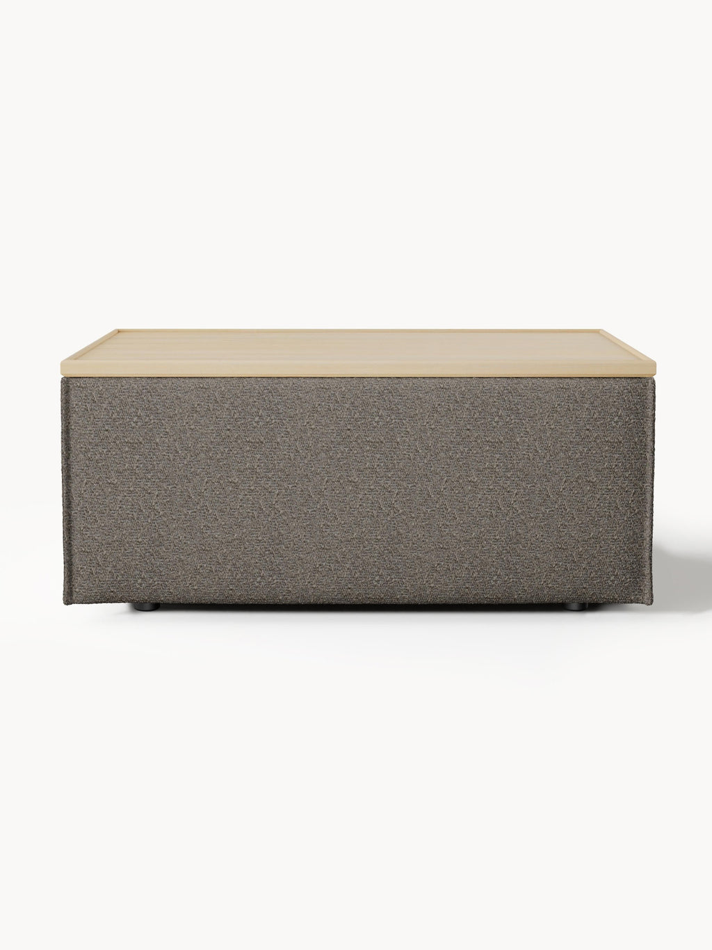 Lennon Bouclé Ottoman with Storage