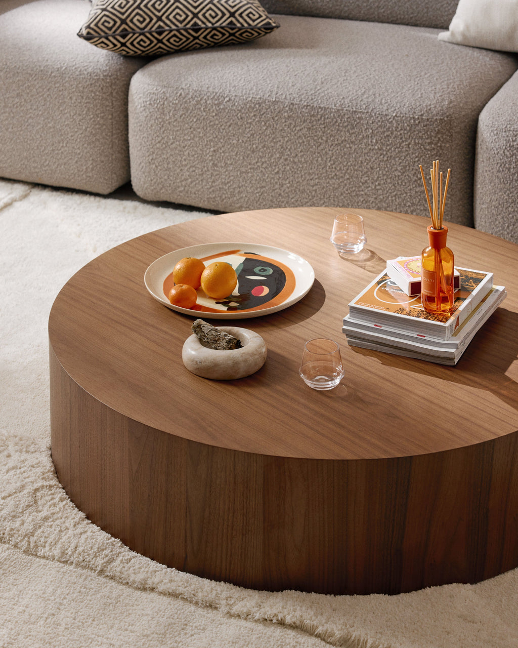 Dan XL Round Wooden Coffee Table