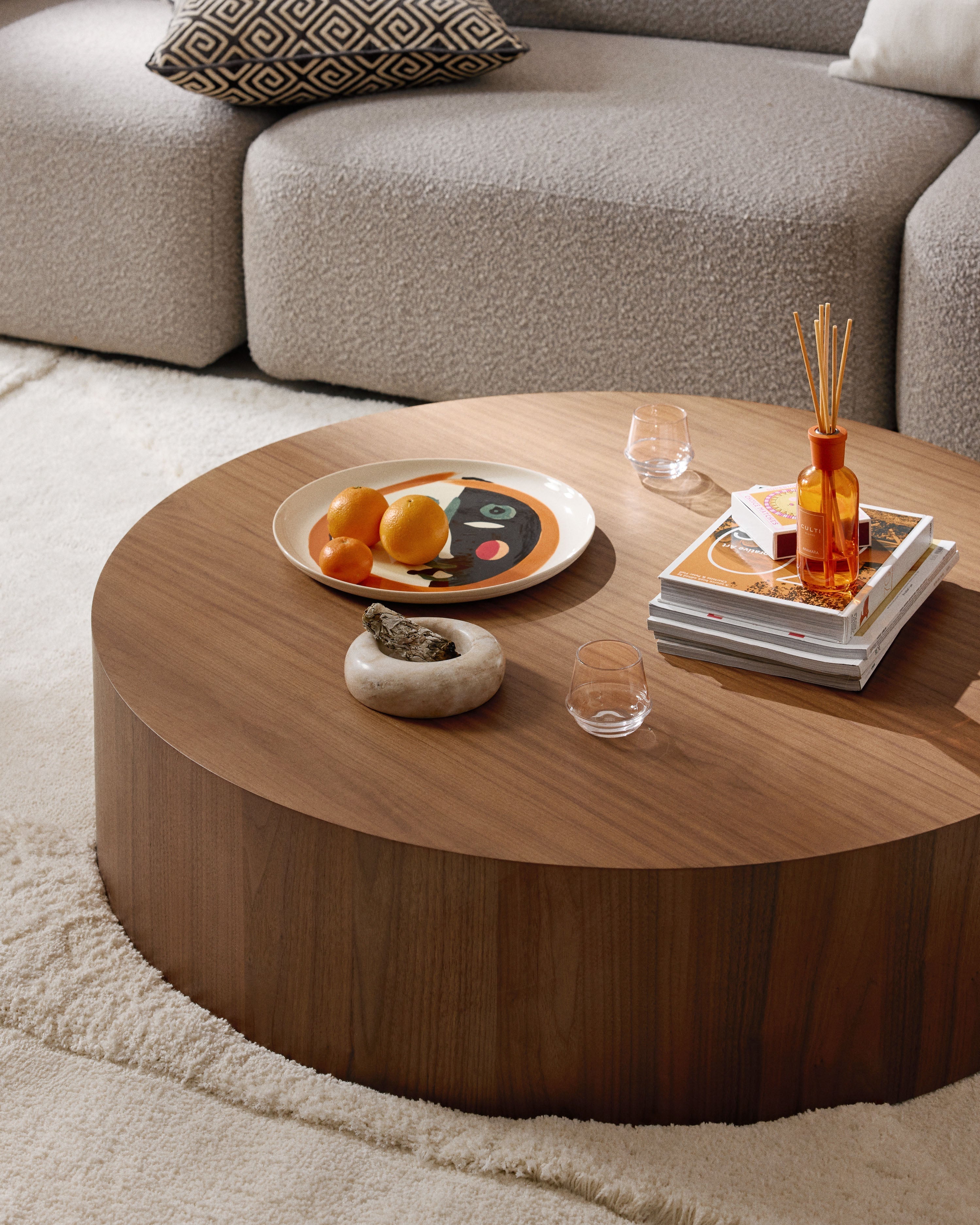 Dan XL Round Wooden Coffee Table