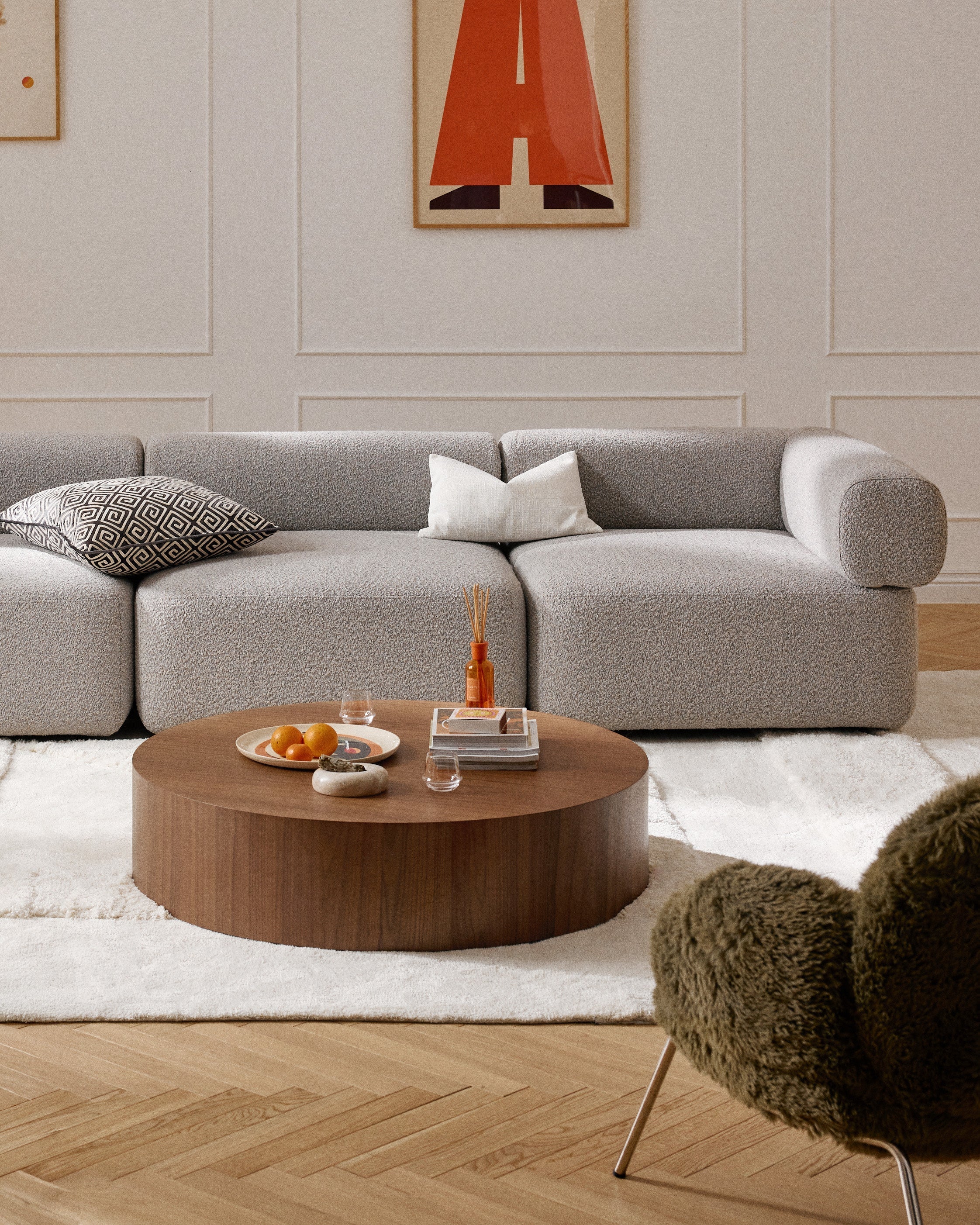 Dan XL Round Wooden Coffee Table