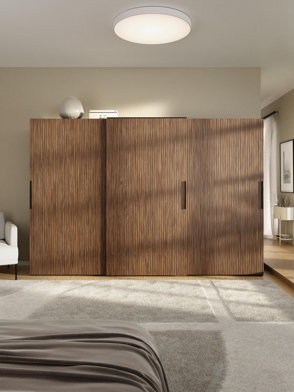 Simone Modular Sliding Door Wardrobe, 300 cm Wide, in various sizes