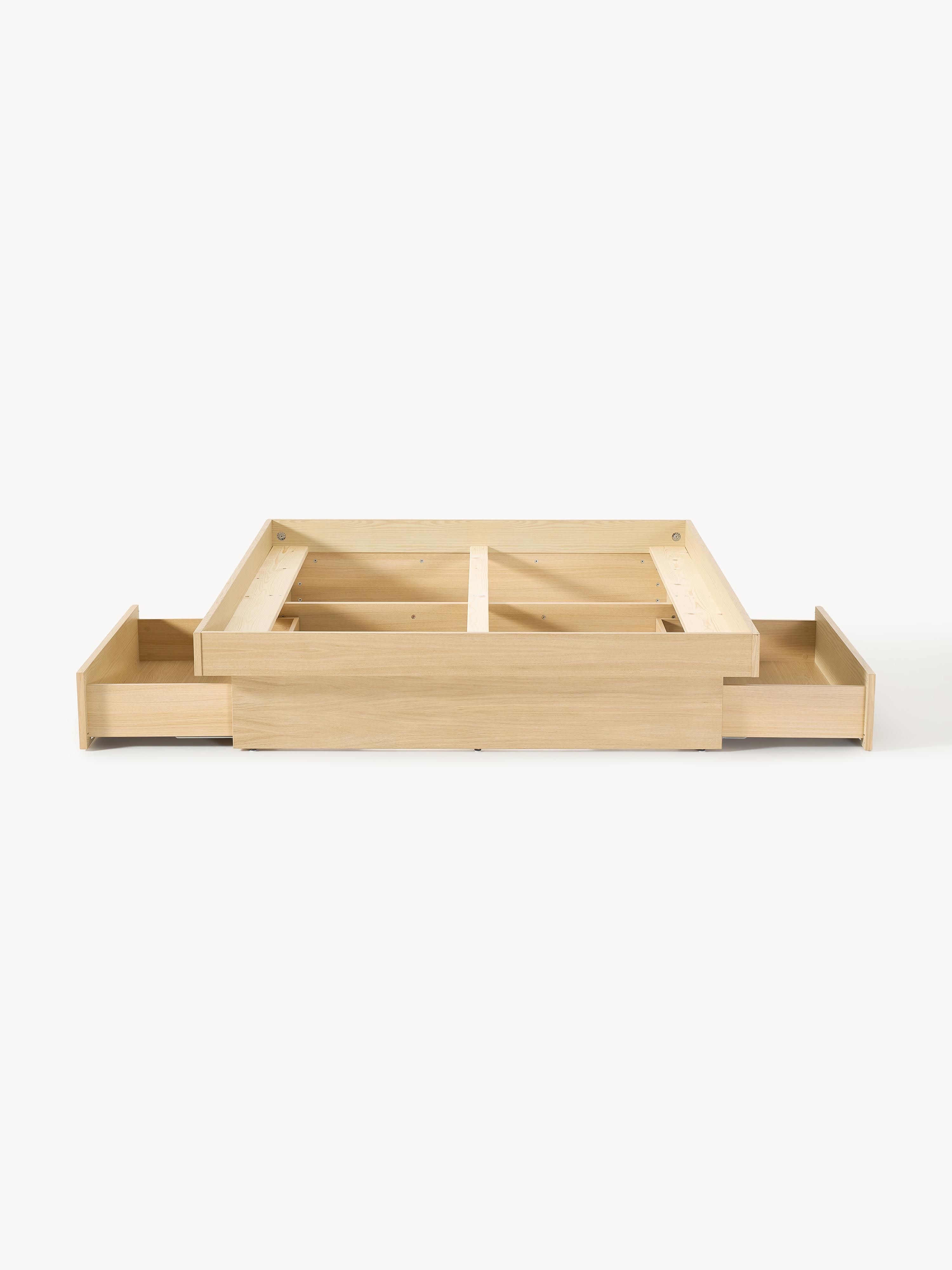 Sato Wooden Bed with Drawers
