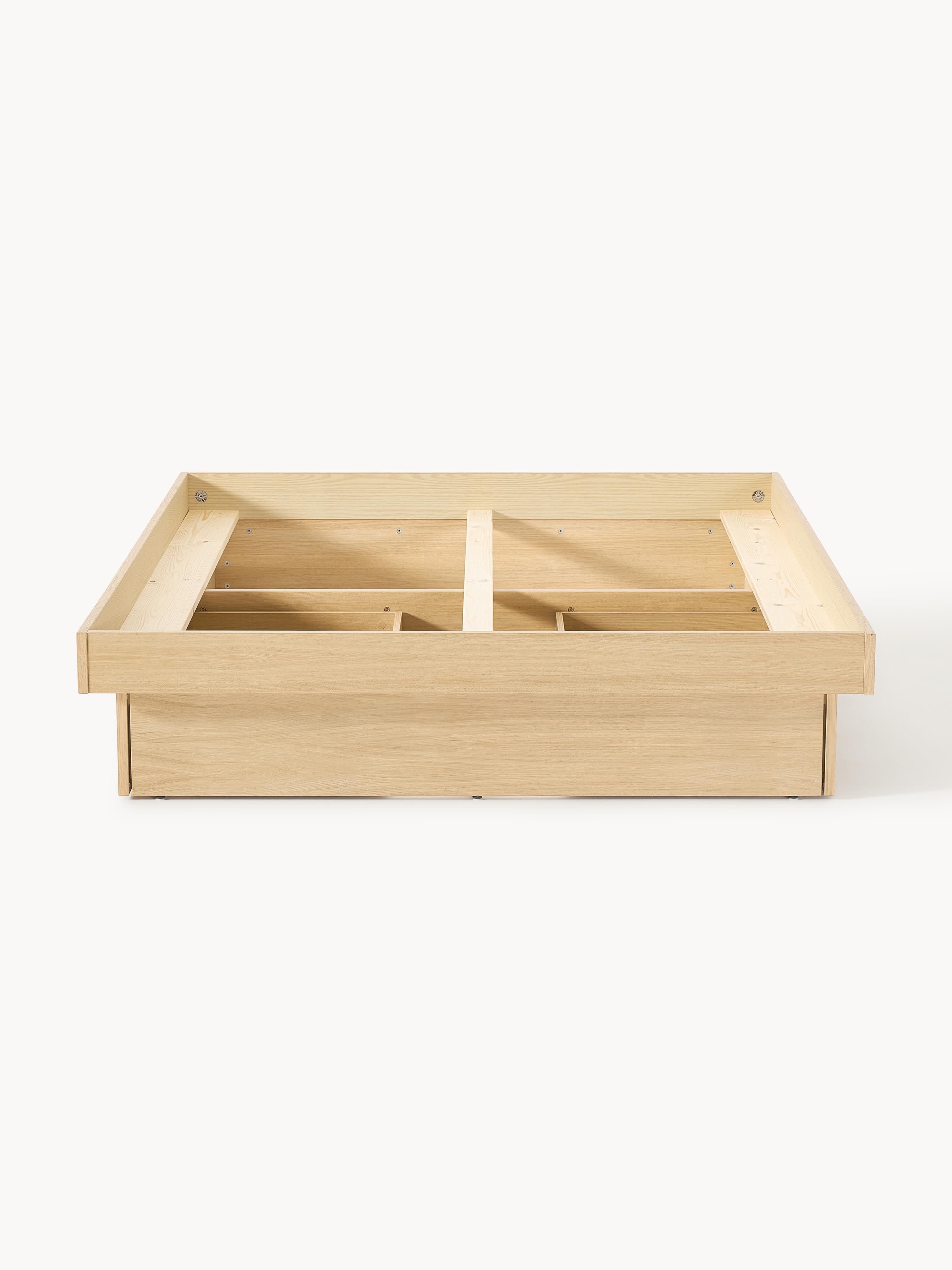 Sato Wooden Bed with Drawers