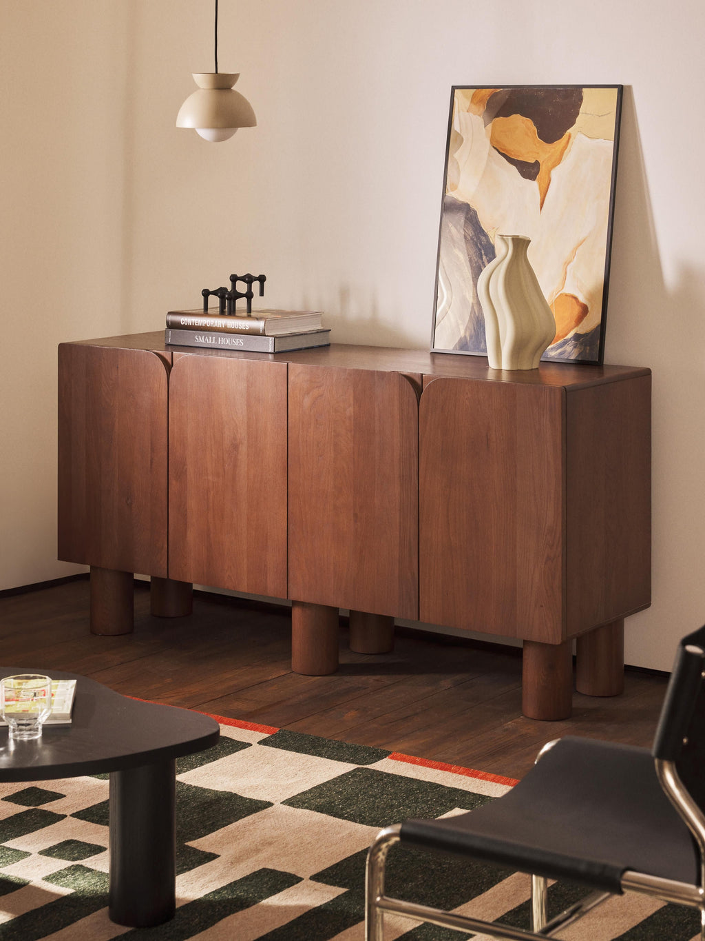 Cadi Oak Wood Sideboard