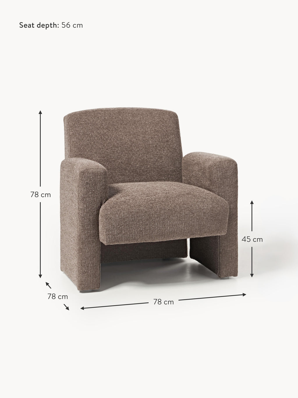 Aven Bouclé Lounge Chair