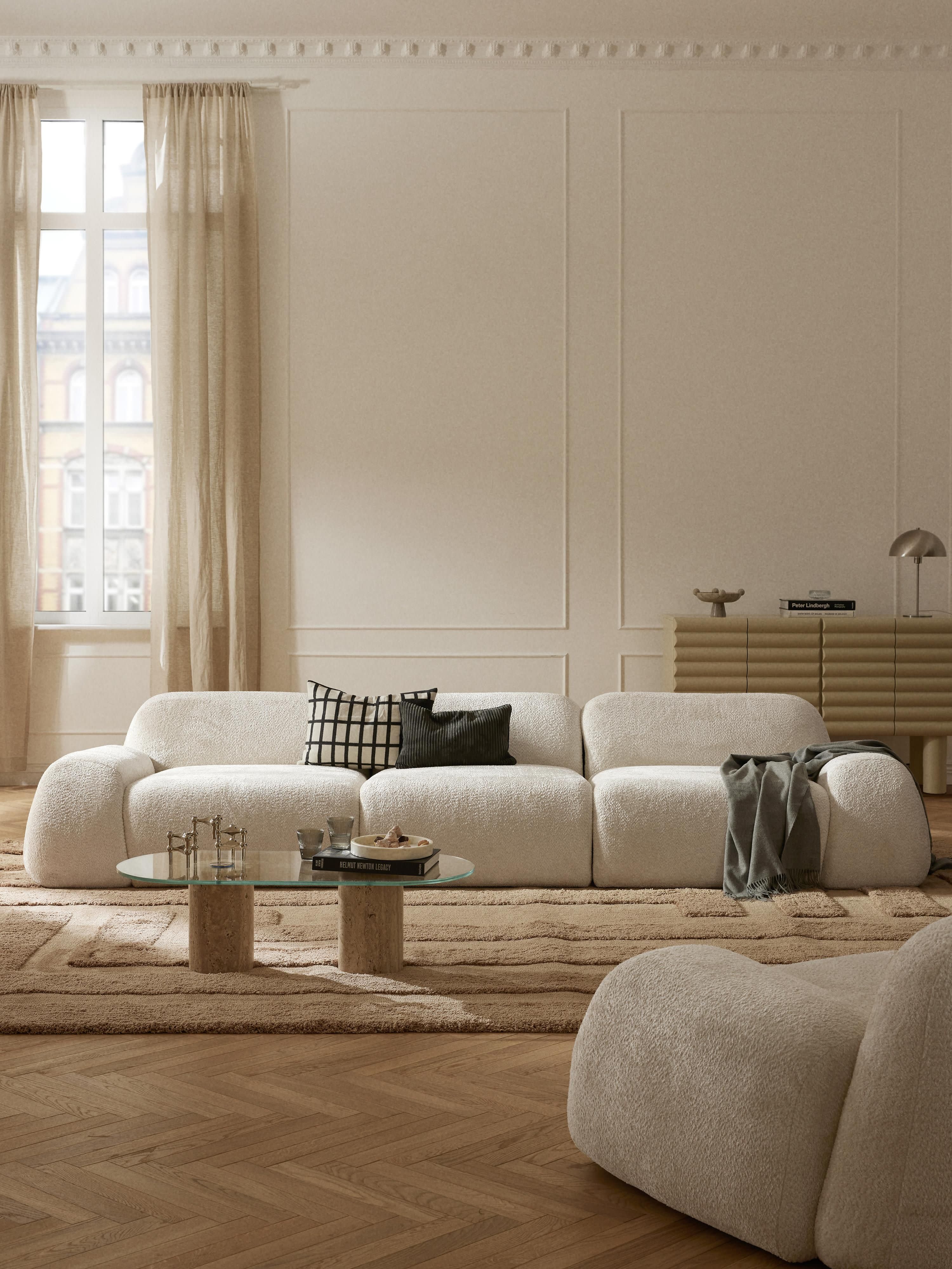 Wolke Modular Teddy Bouclé Sofa (4-seater)