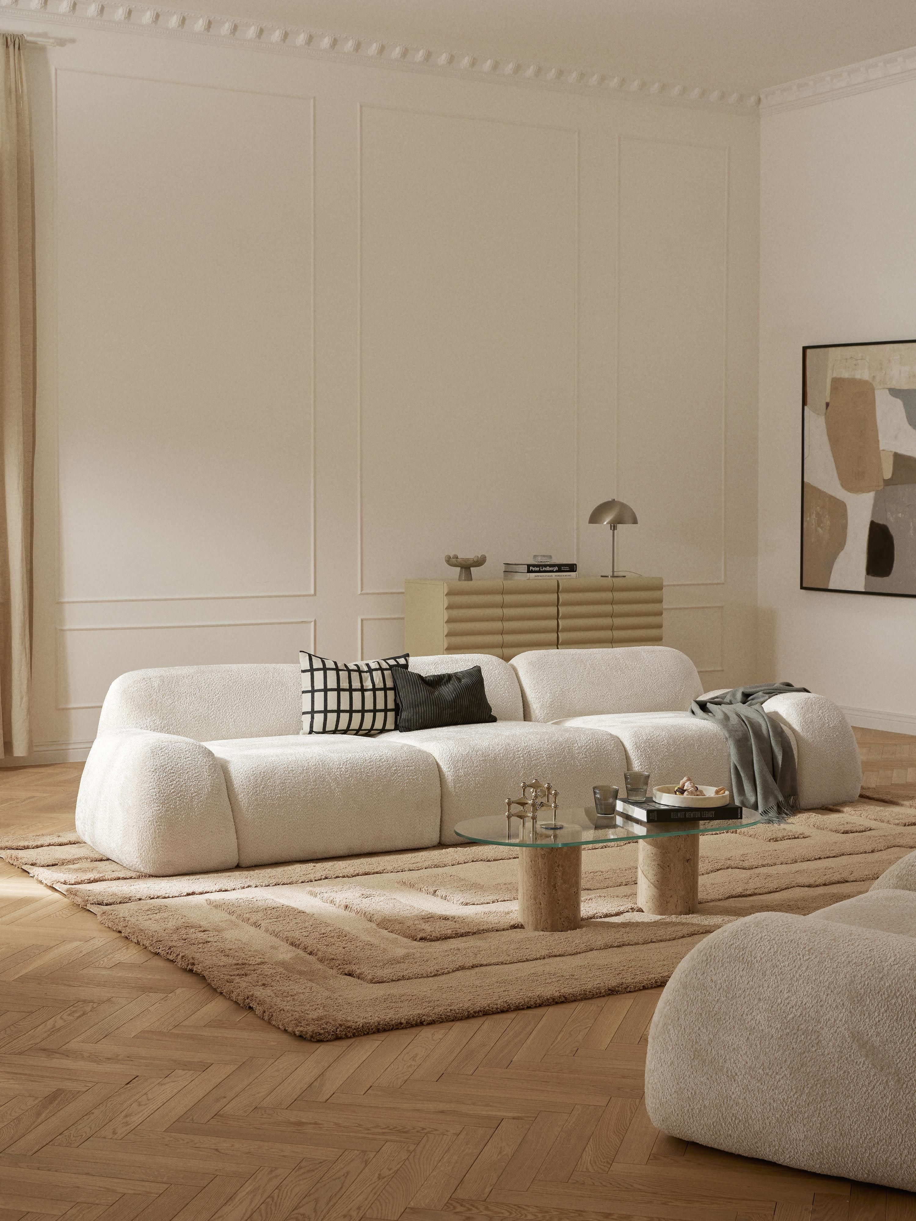 Wolke Modular Teddy Bouclé Sofa (4-seater)