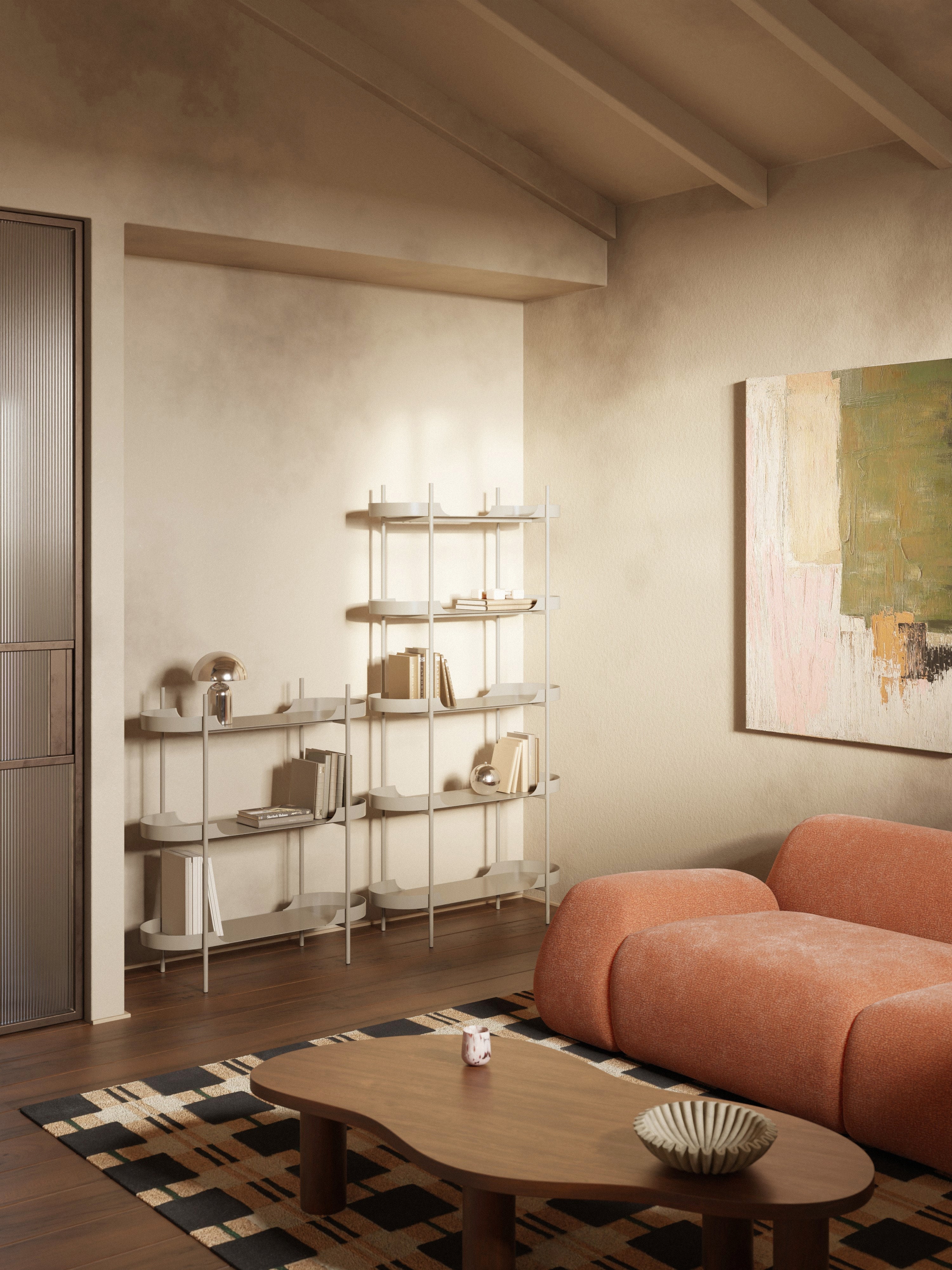 Taru Tall Metal Shelving Unit