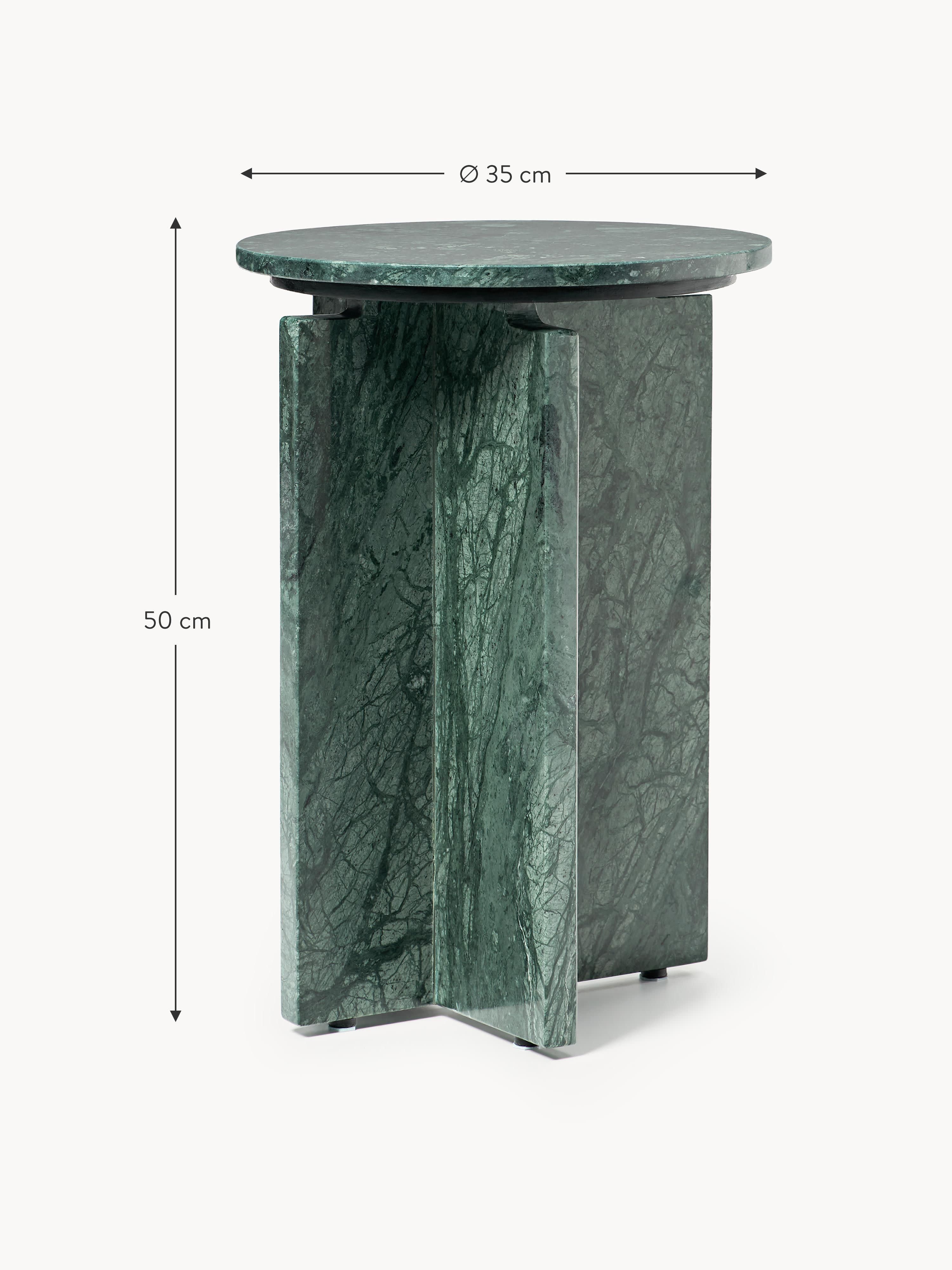 Marisa Round Marble Side Table