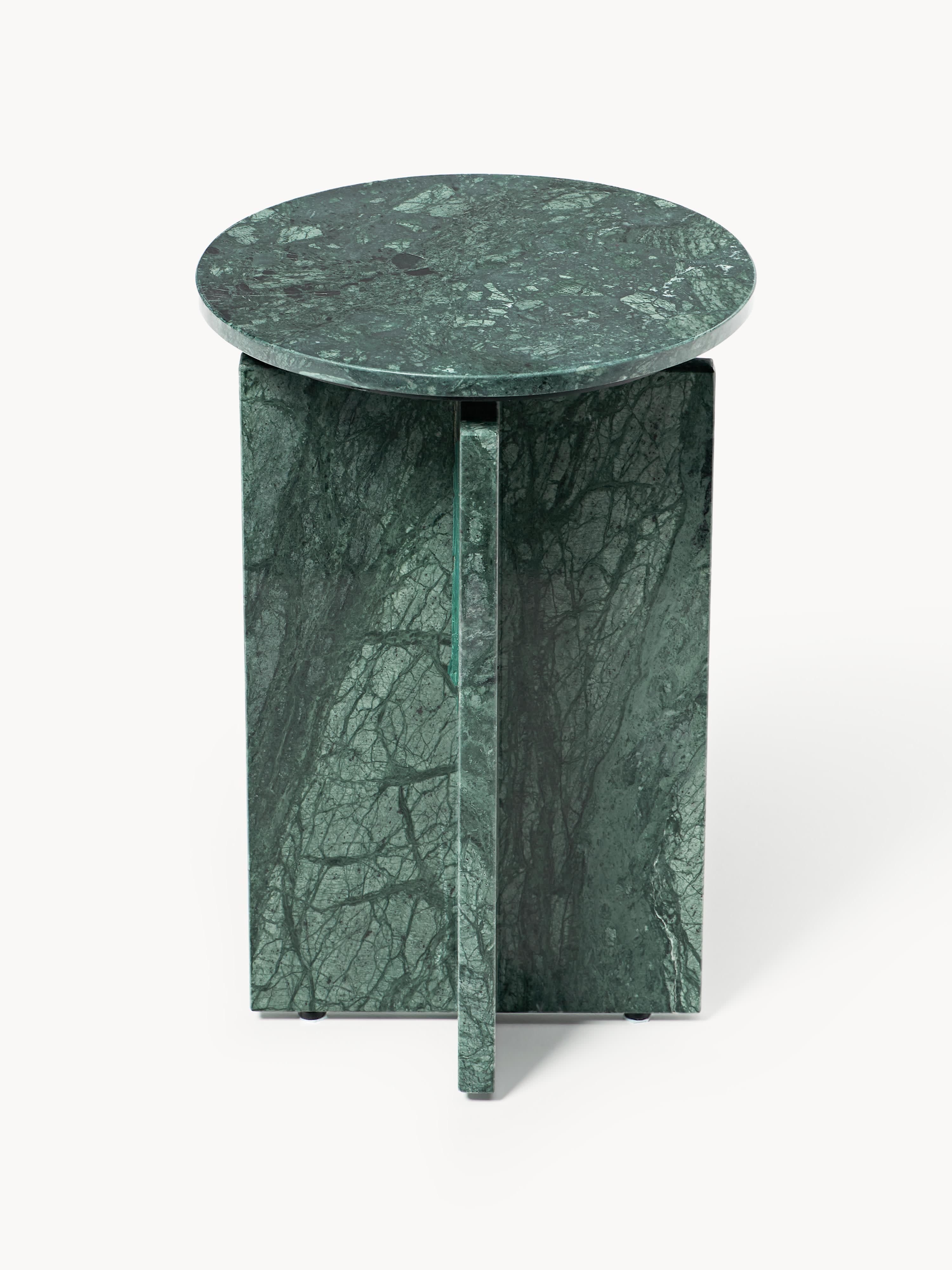 Marisa Round Marble Side Table