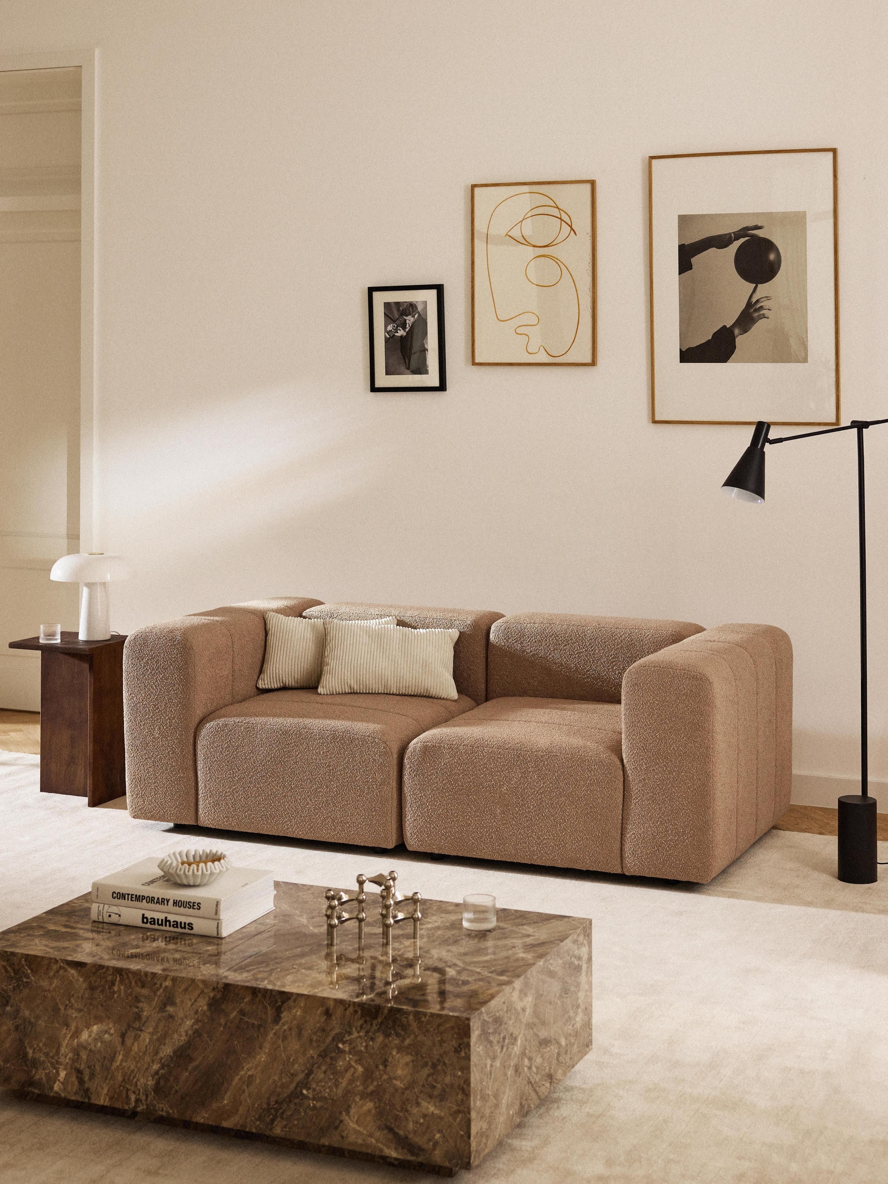 Lena Bouclé Modular Sofa (2-seater)