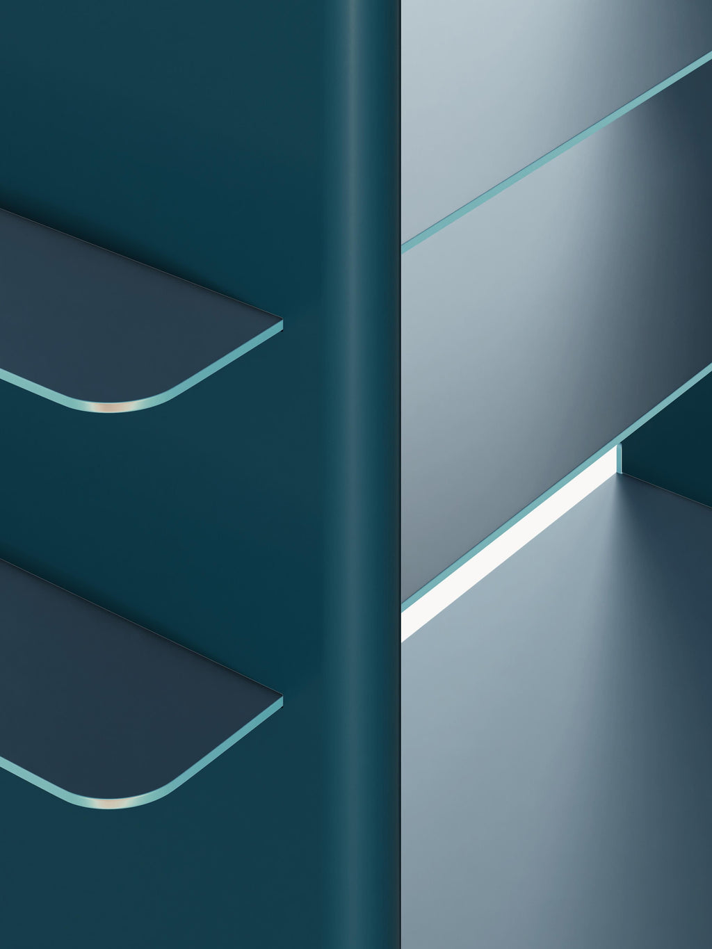 Rami Shelving Unit with Metal Elements