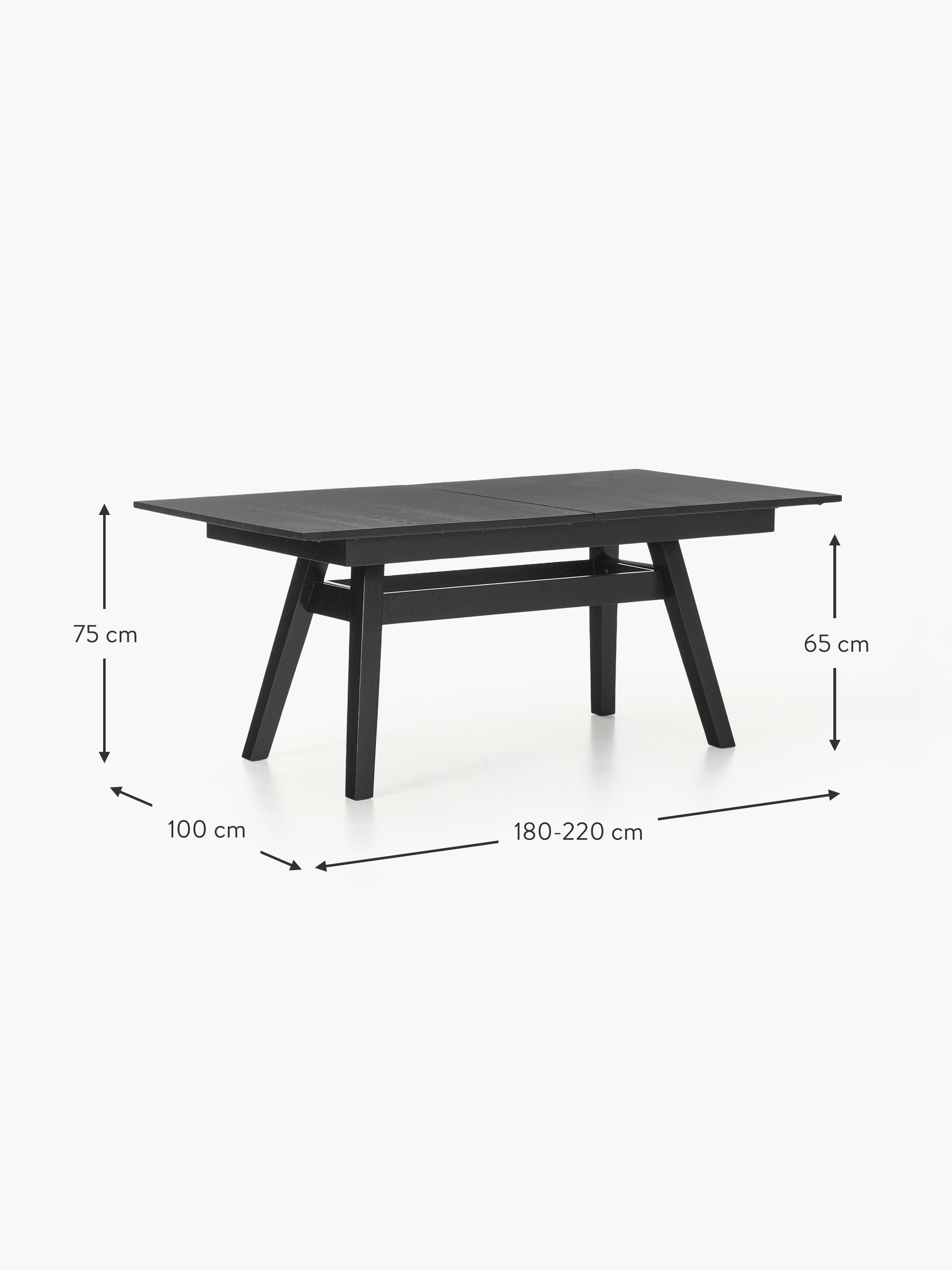 Ethan Extendable Dining Table, 180 - 220 x 100 cm