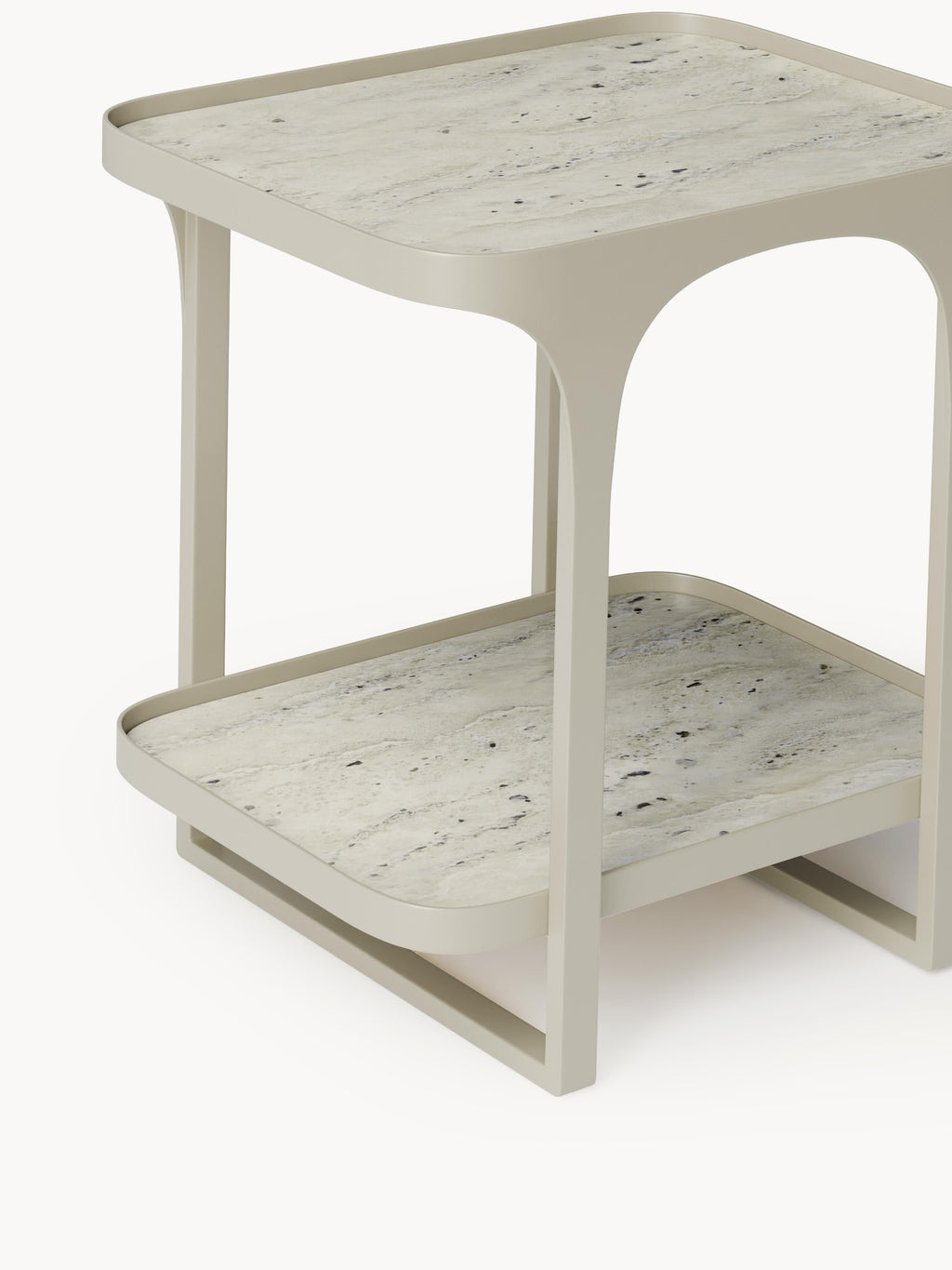 Bella Travertine Effect Side Table