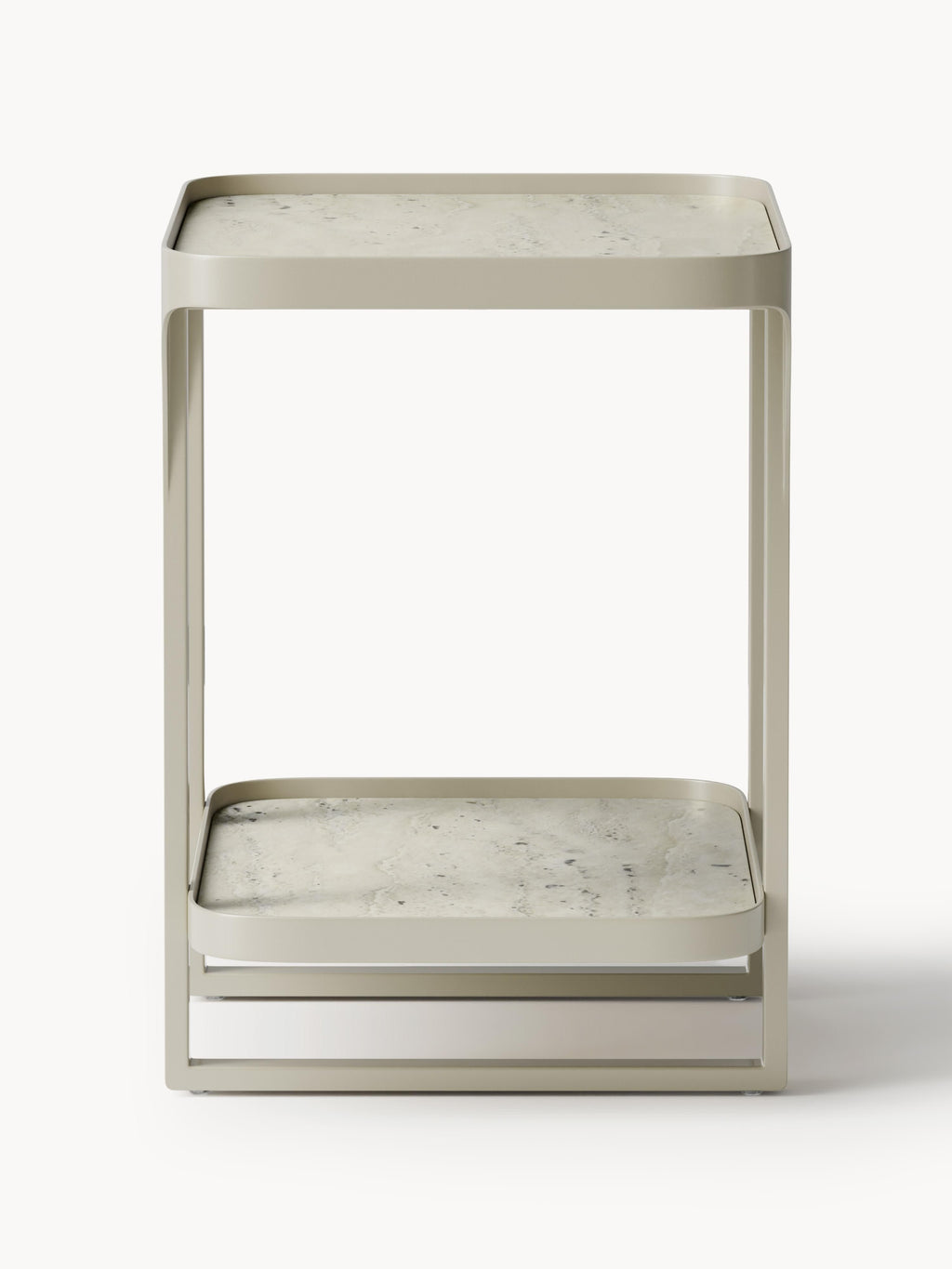 Bella Travertine Effect Side Table