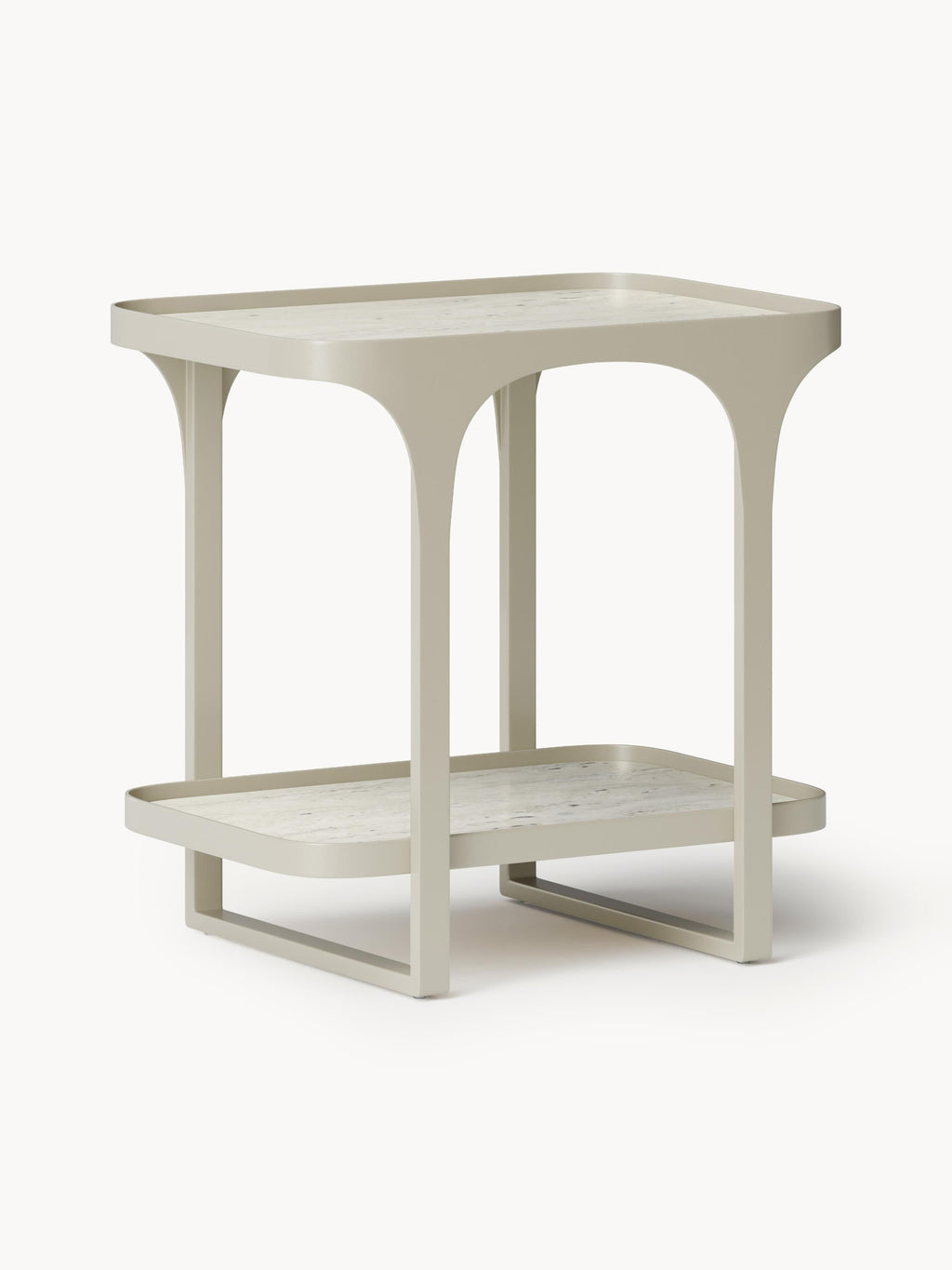Gallery image 1 - Travertine Effect Side Table Bella