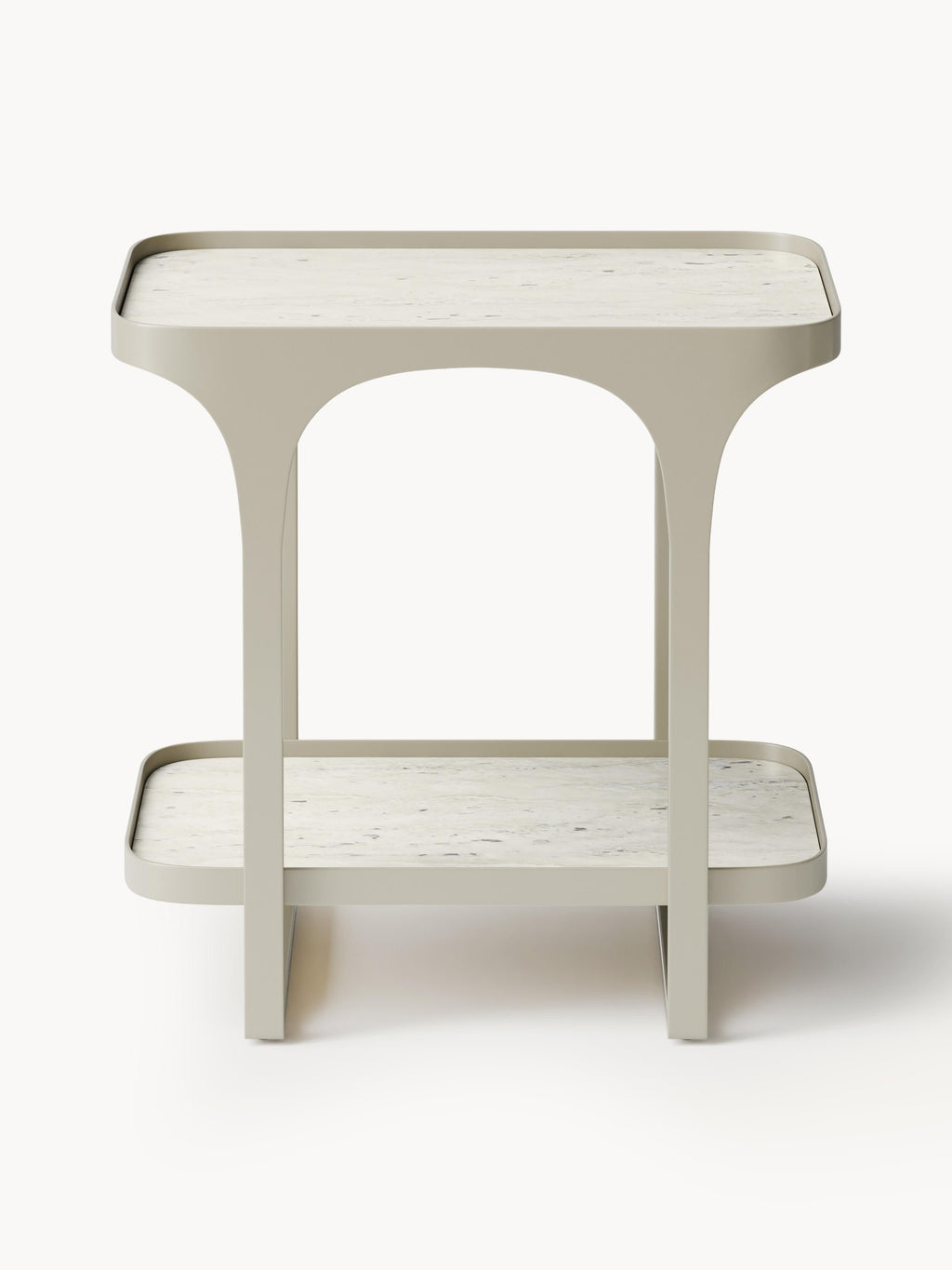 Bella Travertine Effect Side Table