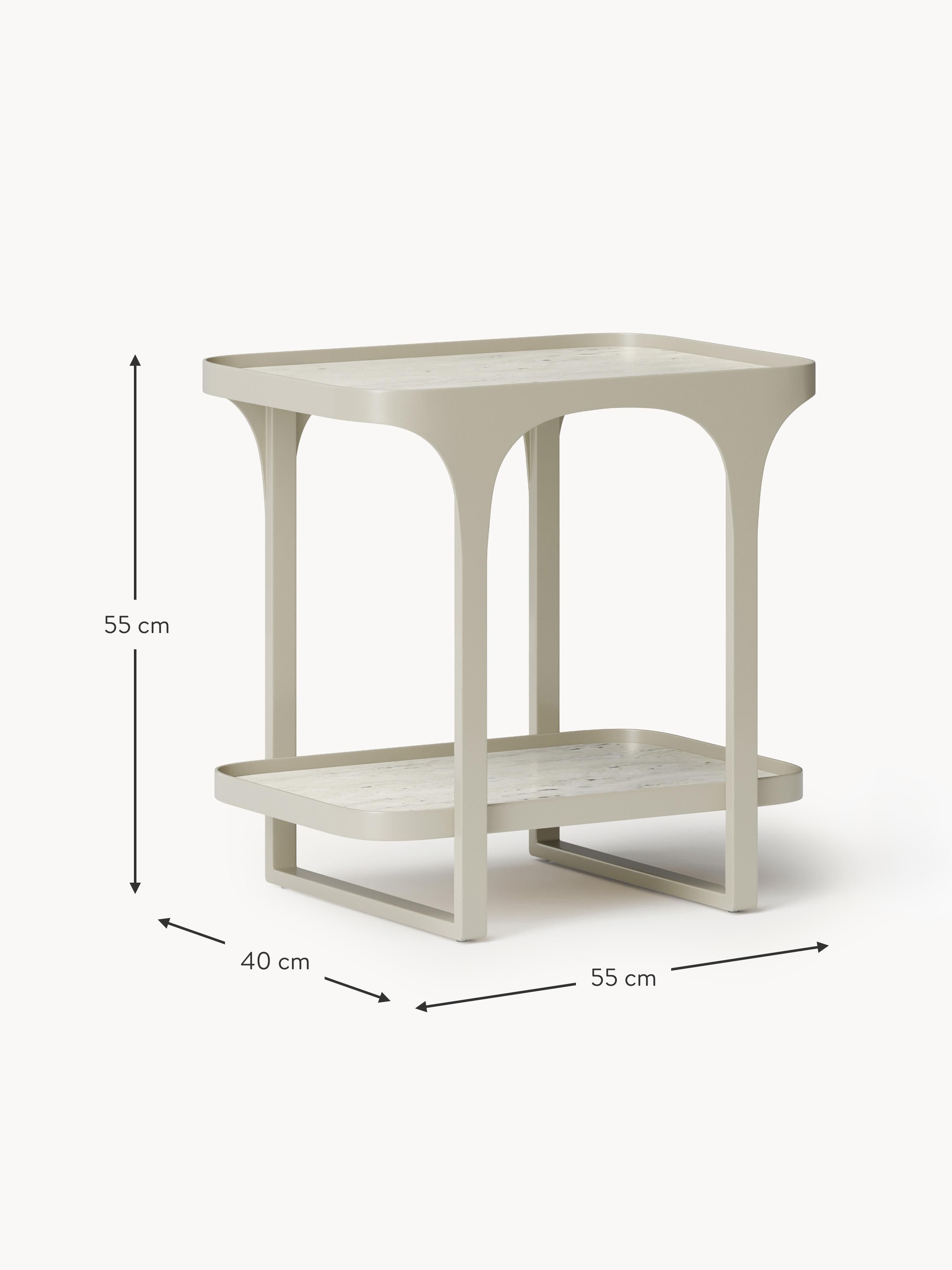Bella Travertine Effect Side Table