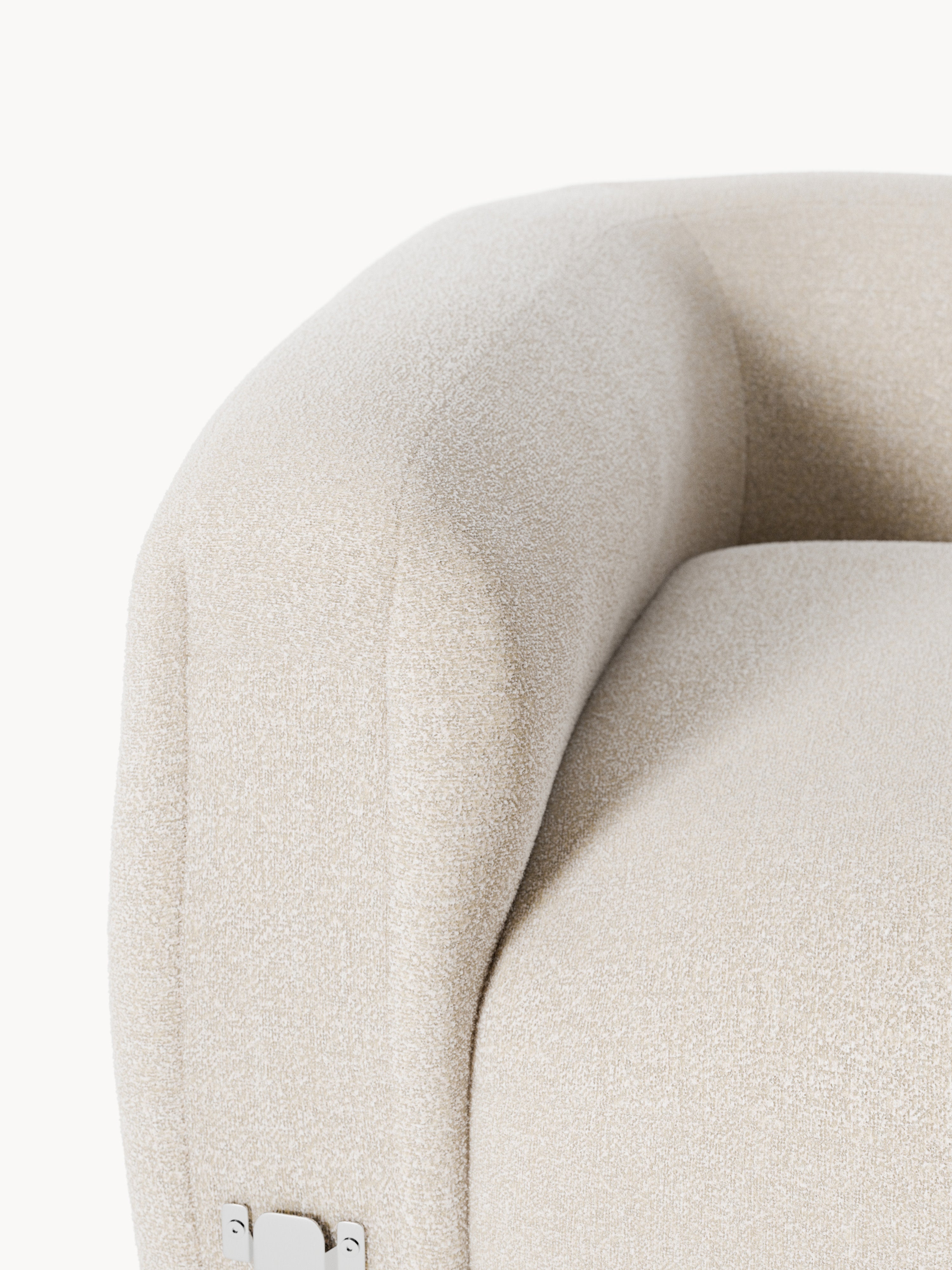 Wolke Round Bouclé Corner Module