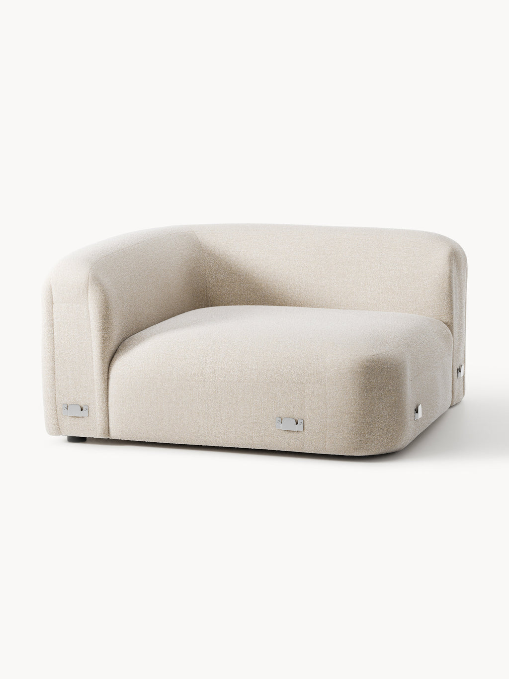 Wolke Round Bouclé Corner Module