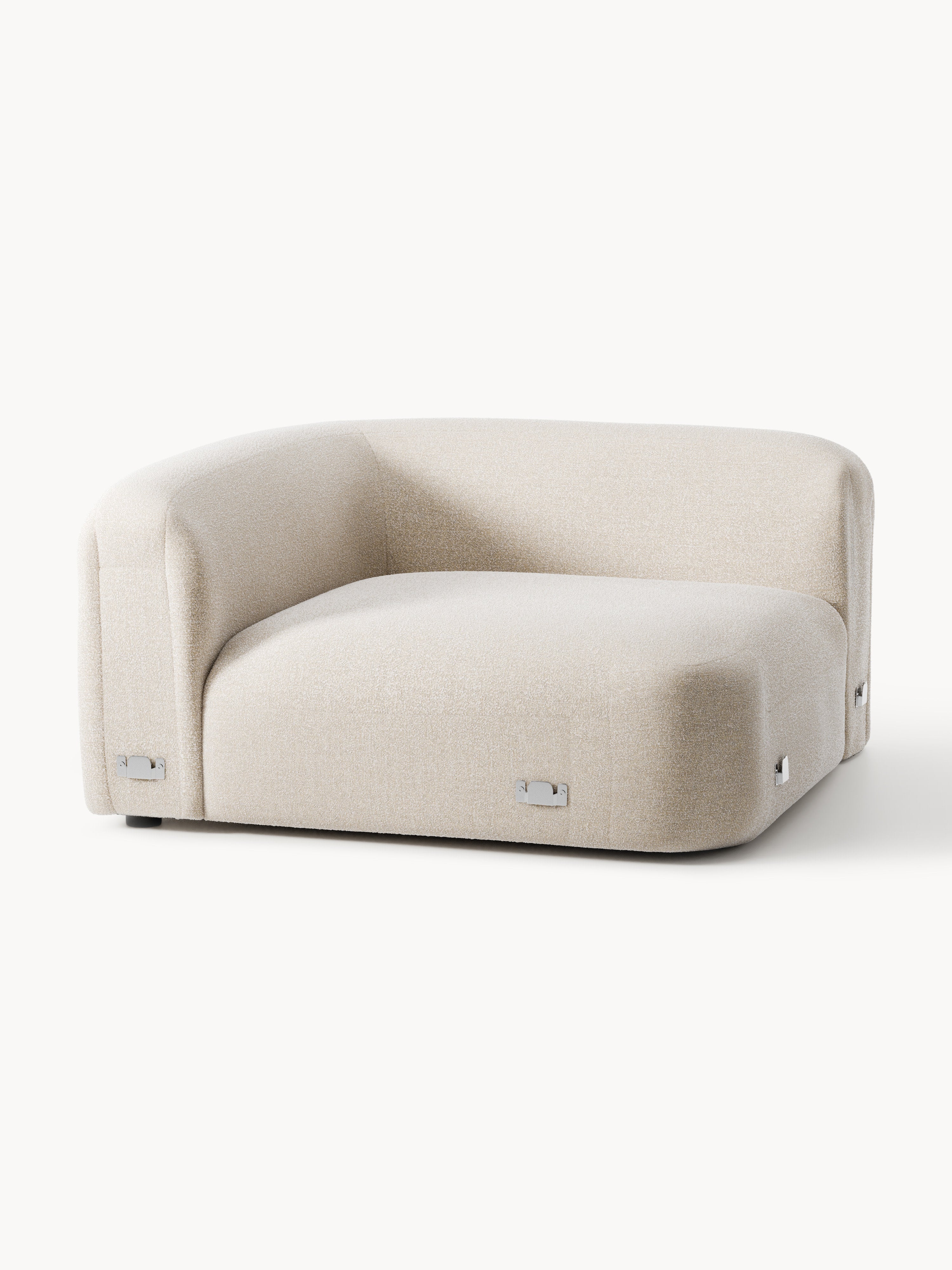 Wolke Round Bouclé Corner Module