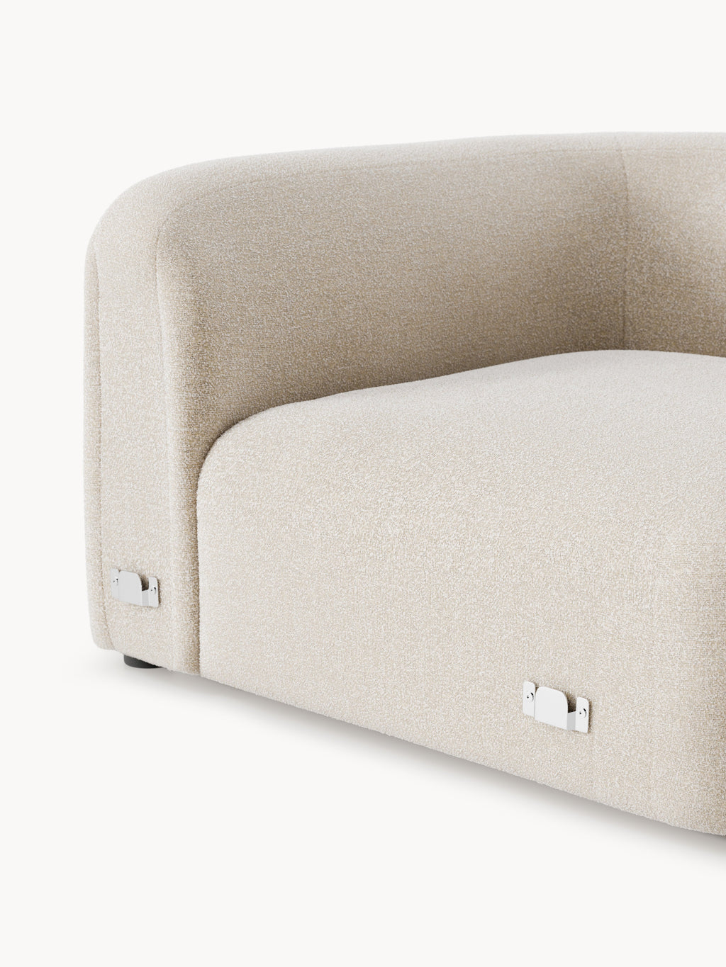 Wolke Round Bouclé Corner Module