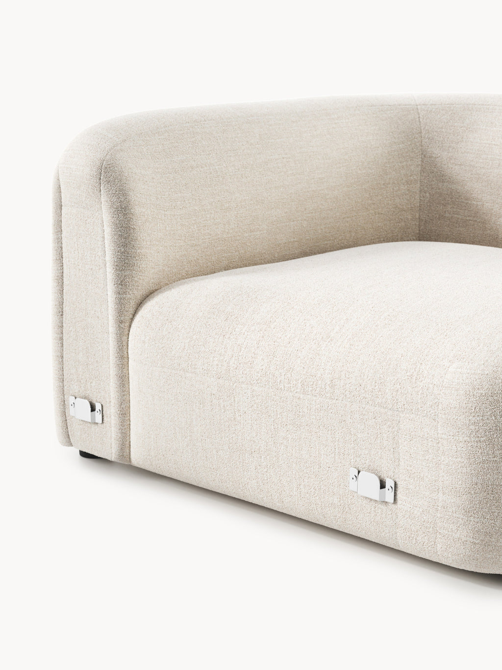 Wolke Round Bouclé Corner Module