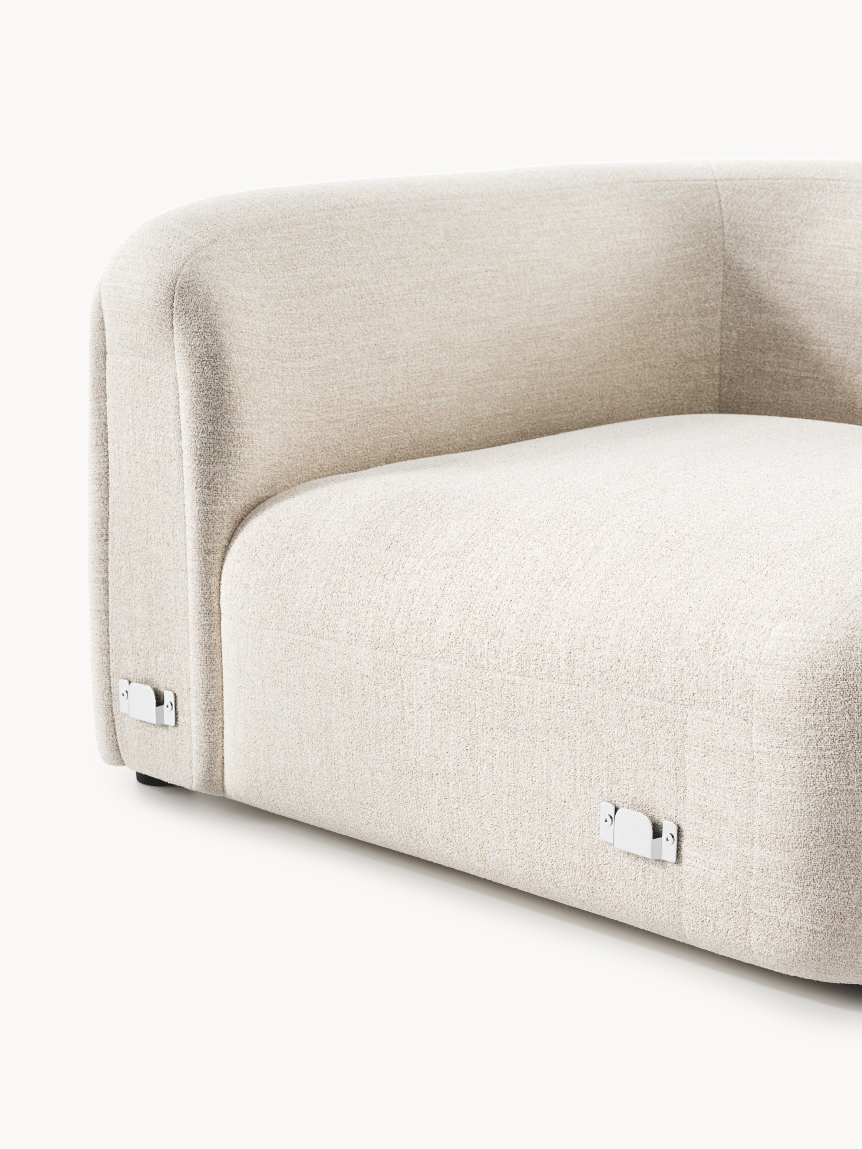 Wolke Round Bouclé Corner Module