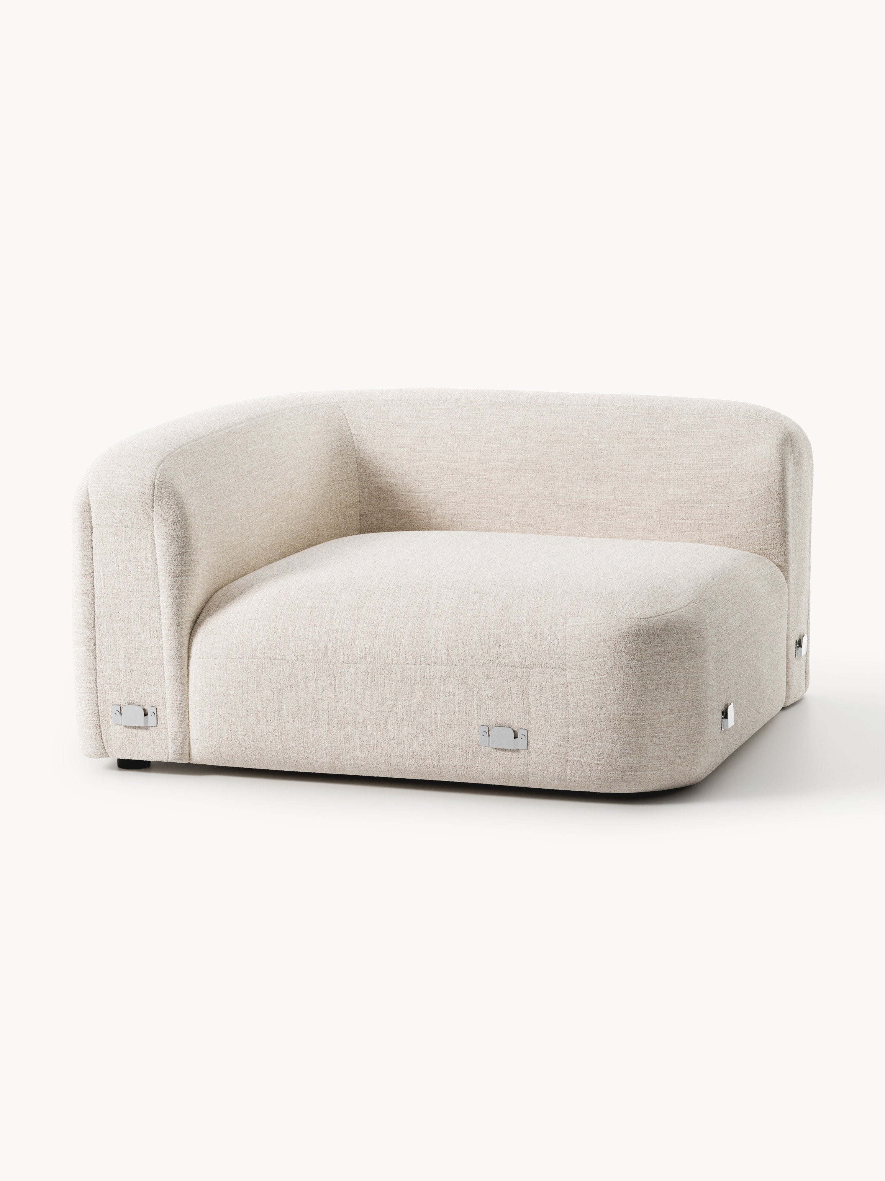 Wolke Round Bouclé Corner Module