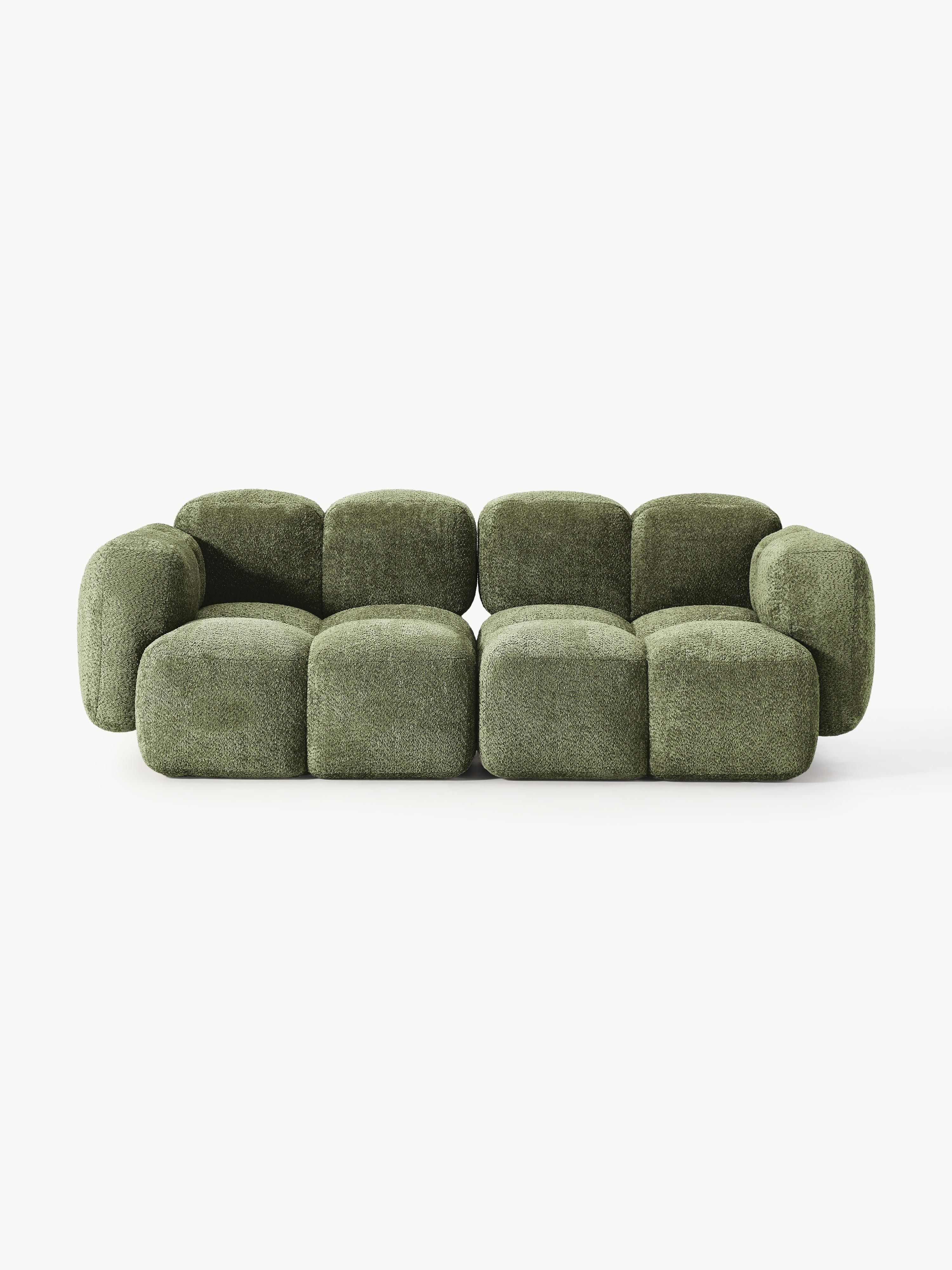 Gallery image 1 - Modular Teddy-Bouclé Sofa Tayla (3-seater)