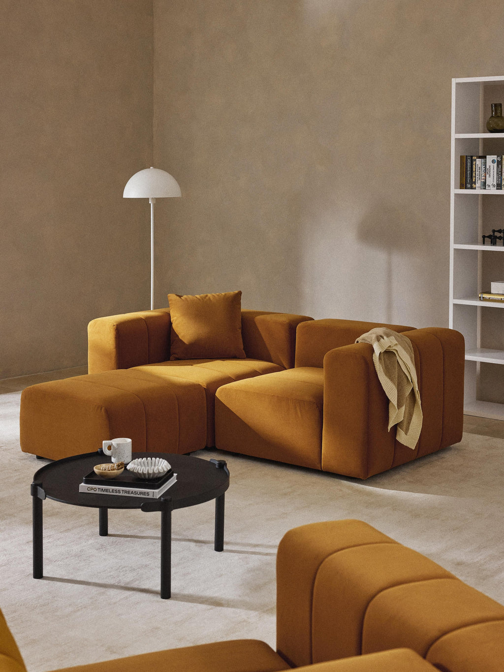 Lena Velvet Ottoman