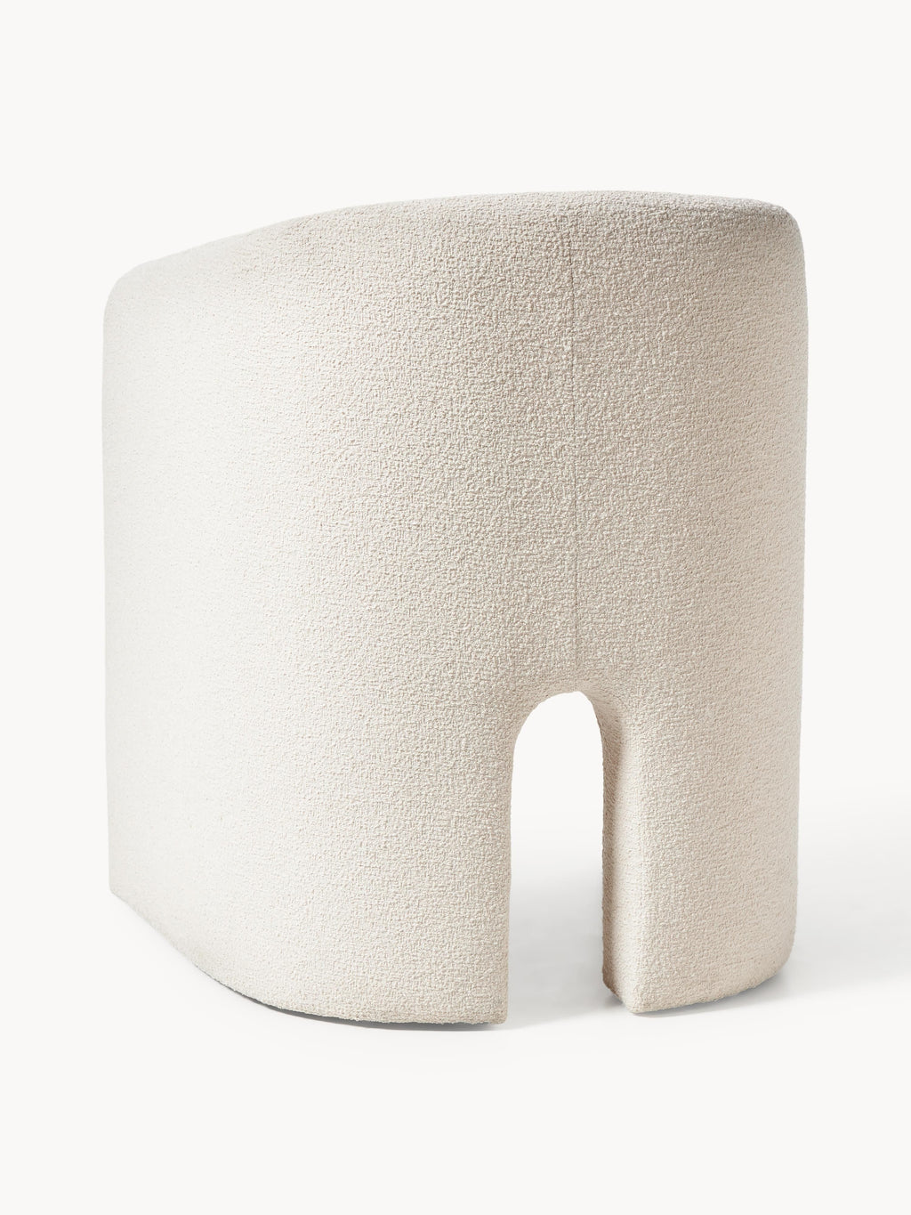 Mairo Bouclé Dining Chair with Armrests