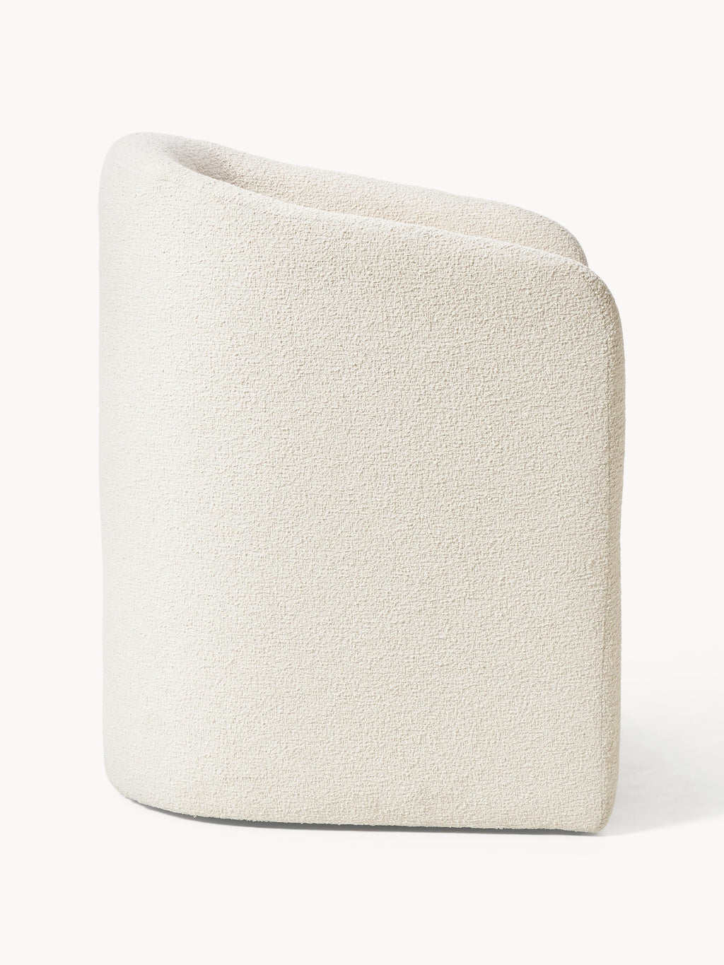 Mairo Bouclé Dining Chair with Armrests