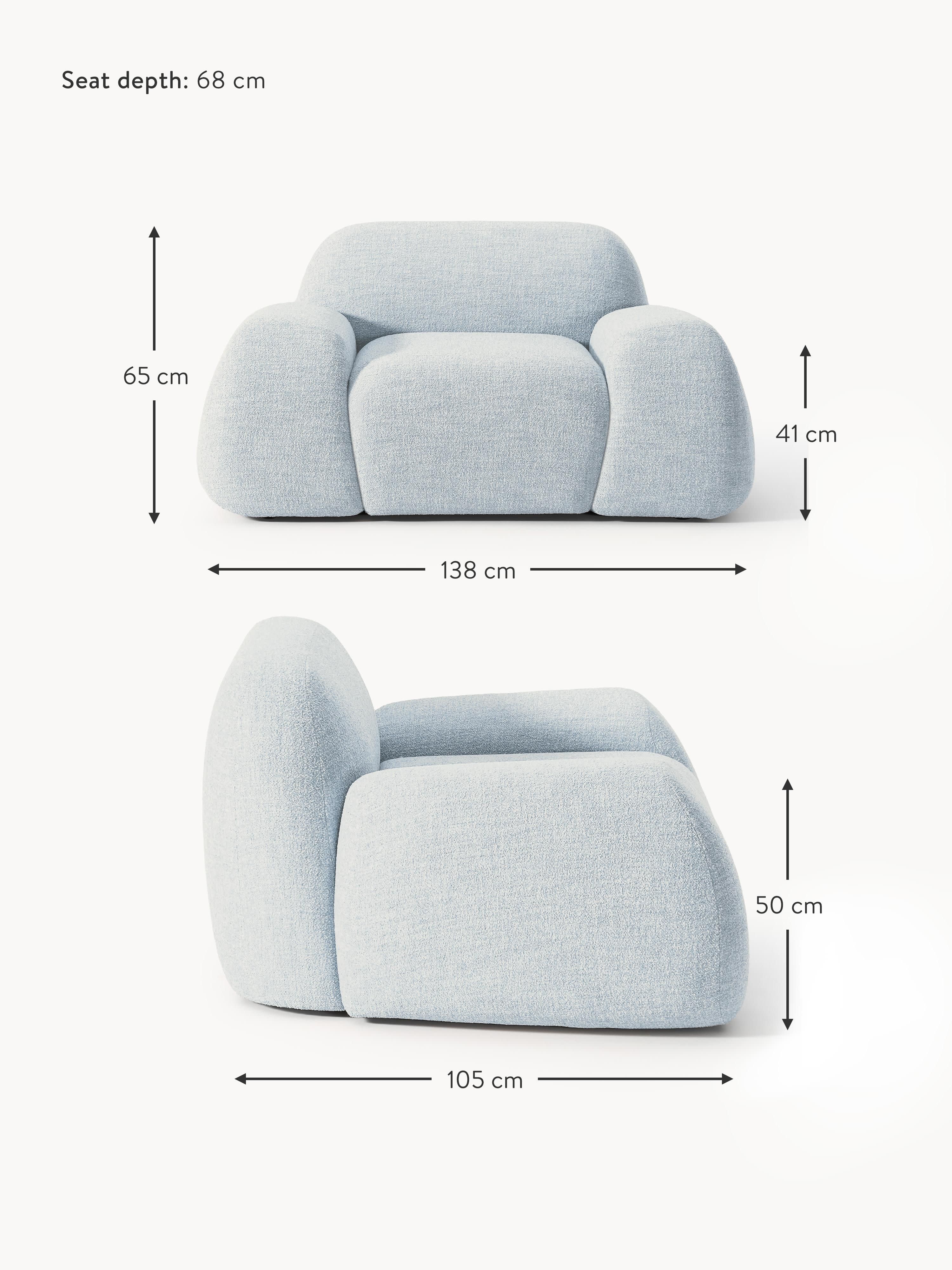 Wolke Bouclé Lounge Chair