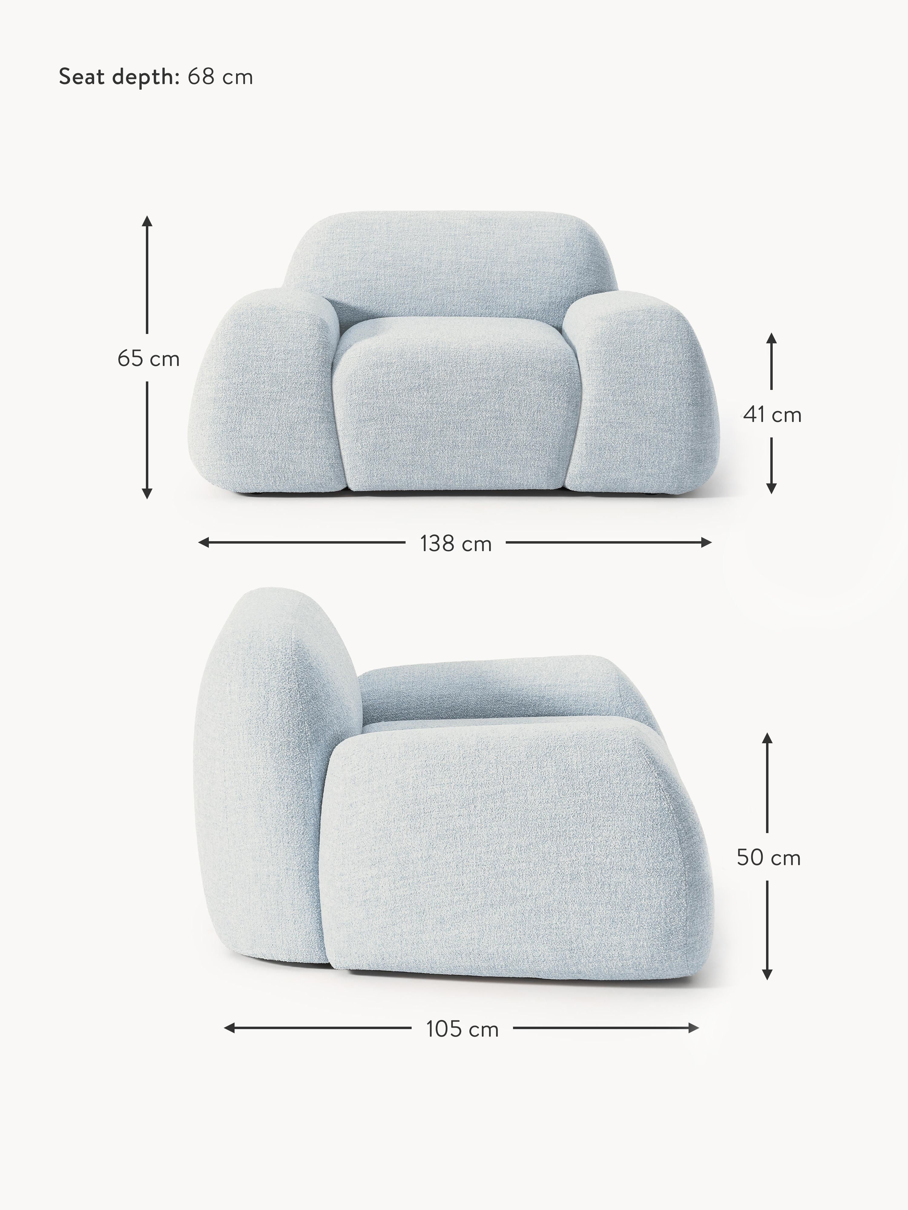 Wolke Bouclé Lounge Chair