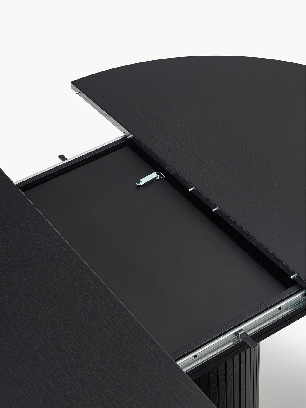 Filo Extendable Dining Table with Groove Structure, 120 - 160 x 75 cm
