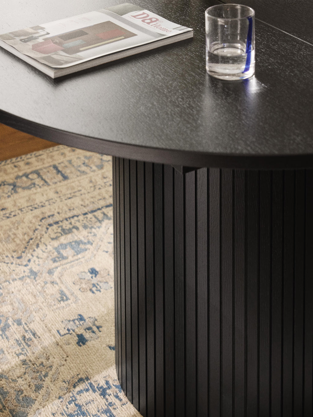 Filo Extendable Dining Table with Groove Structure, 120 - 160 x 75 cm