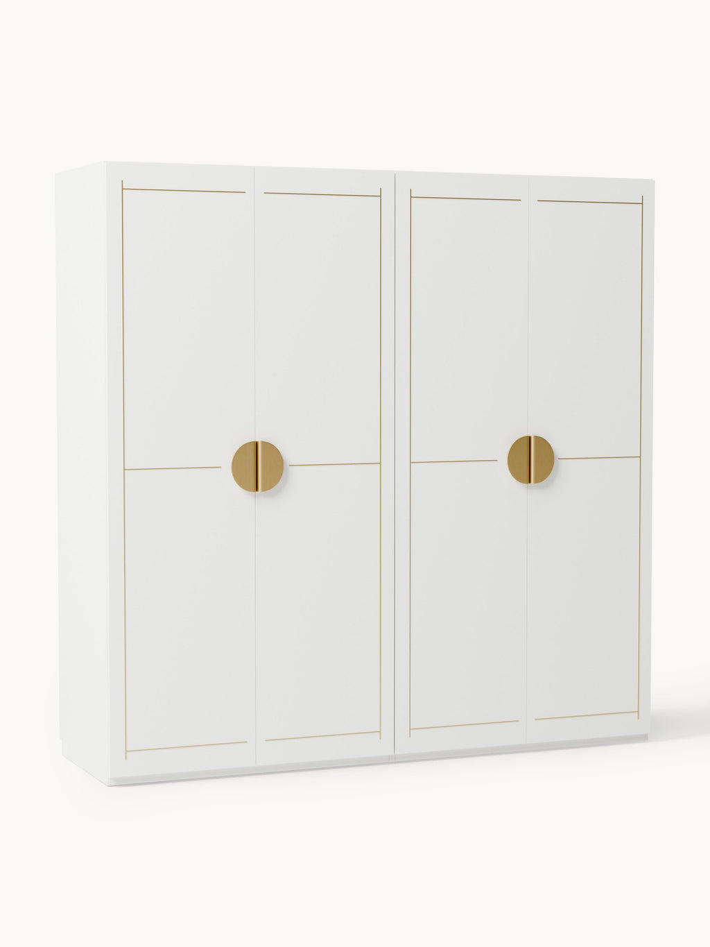 Gallery image 1 - Modular Hinged Door Wardrobe Denise, 200 cm Wide, in various sizes